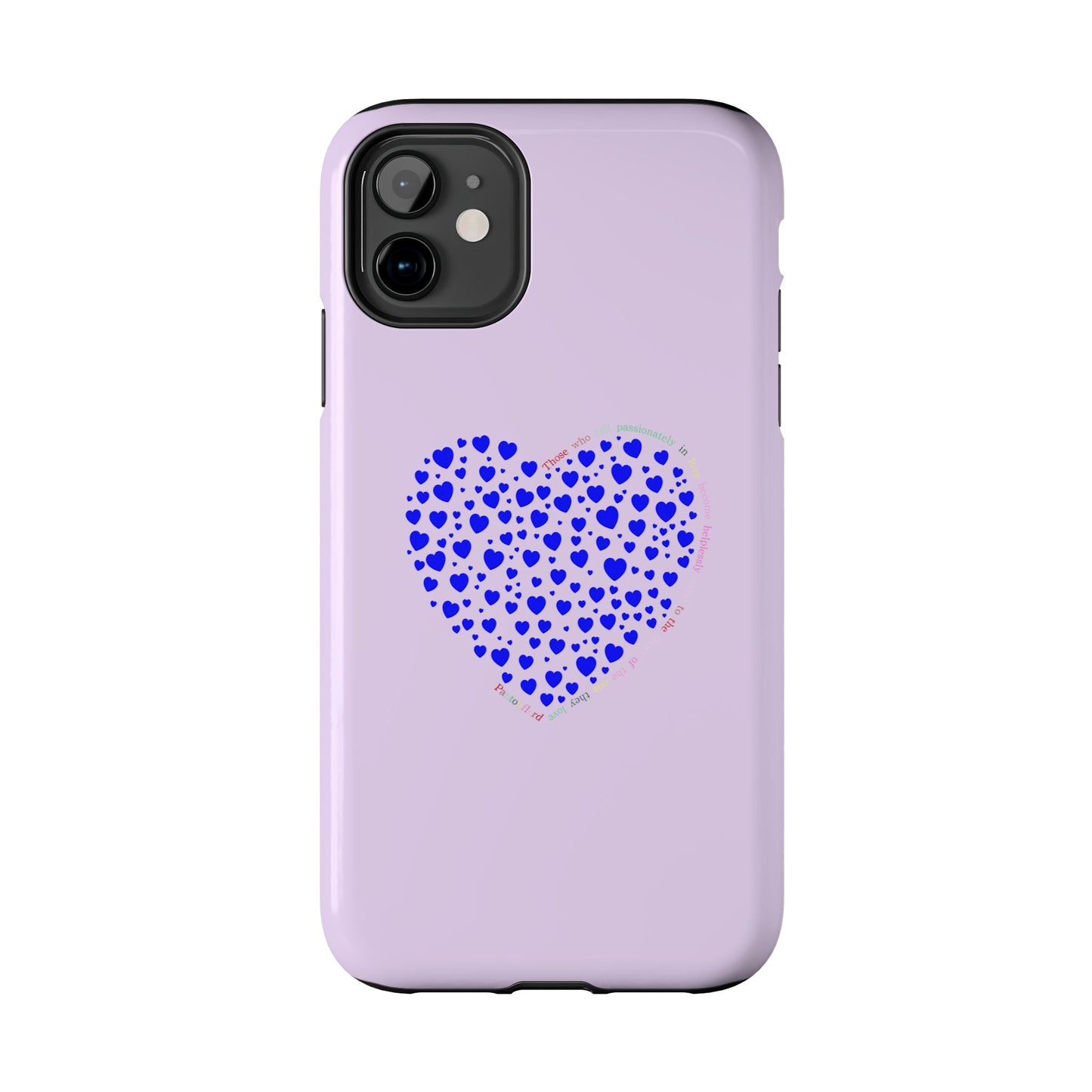 Blue Heart Design Tough iPhone Cases