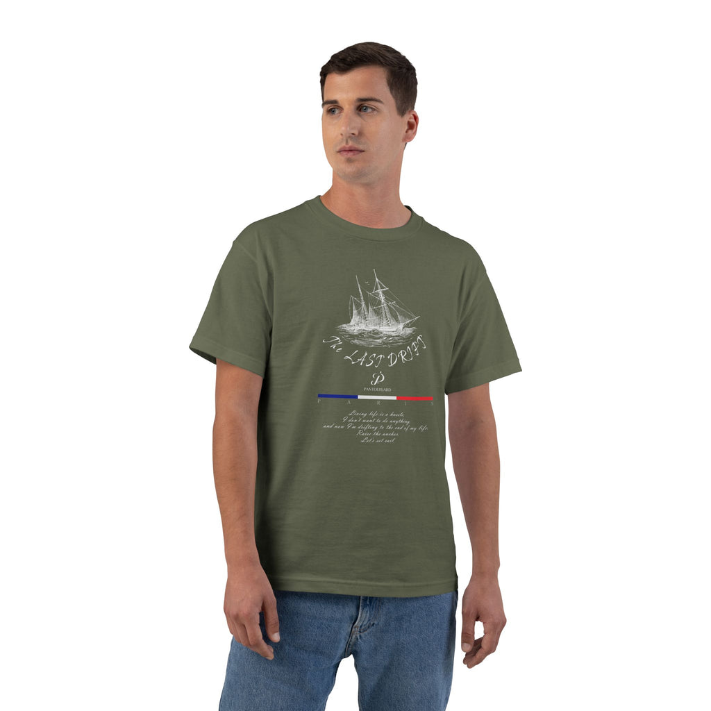 Unisex Black Hanes Vintage Ship Graphic 100% Cotton T-Shirt