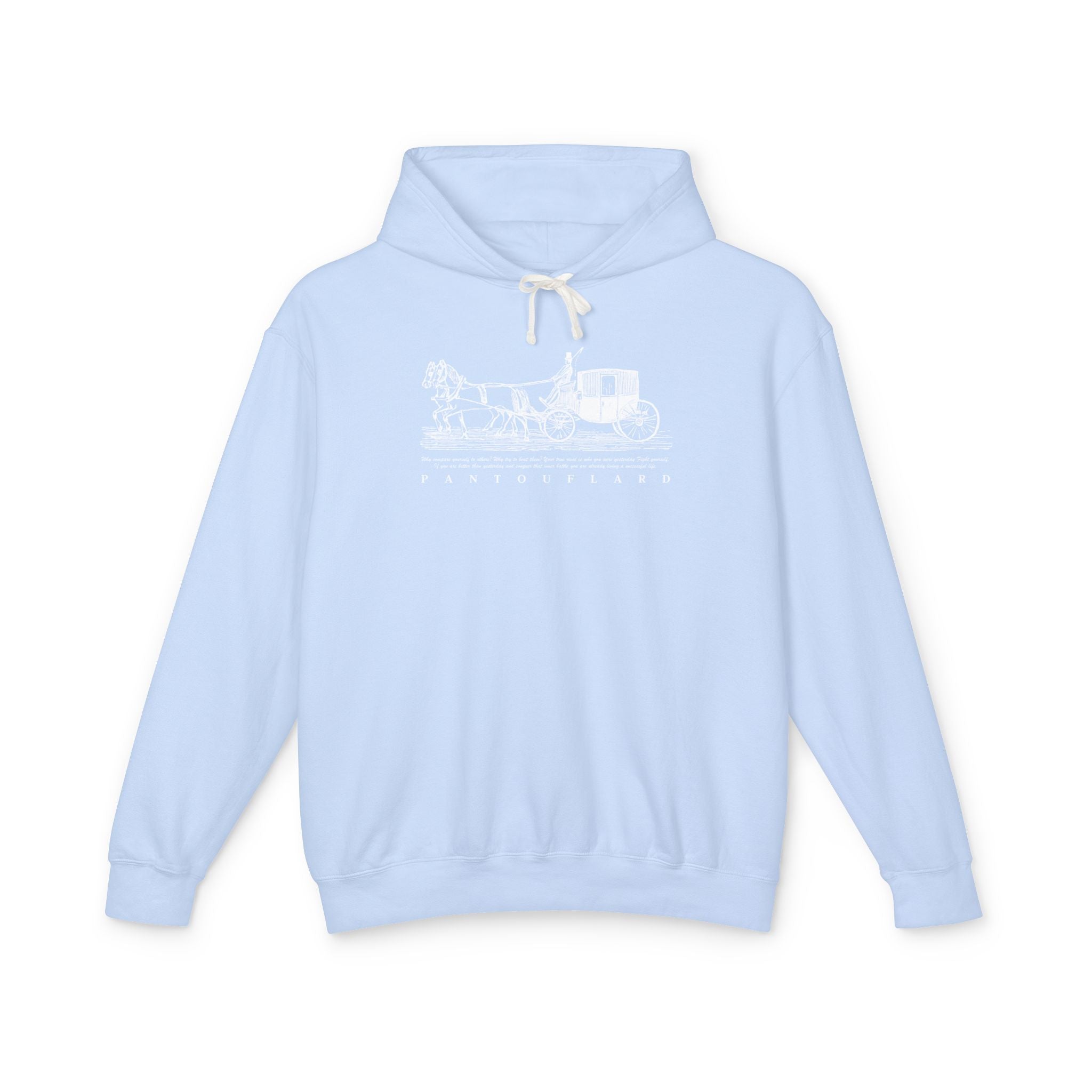 Old Money Equestrian Heritage Hoodie - The Timeless Carriage II (Lightweight 100% Cotton)