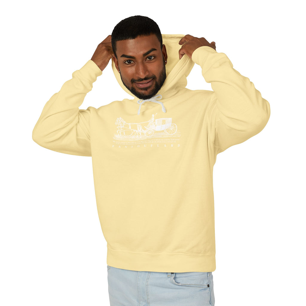 Old Money Equestrian Heritage Hoodie - The Timeless Carriage II (Lightweight 100% Cotton)