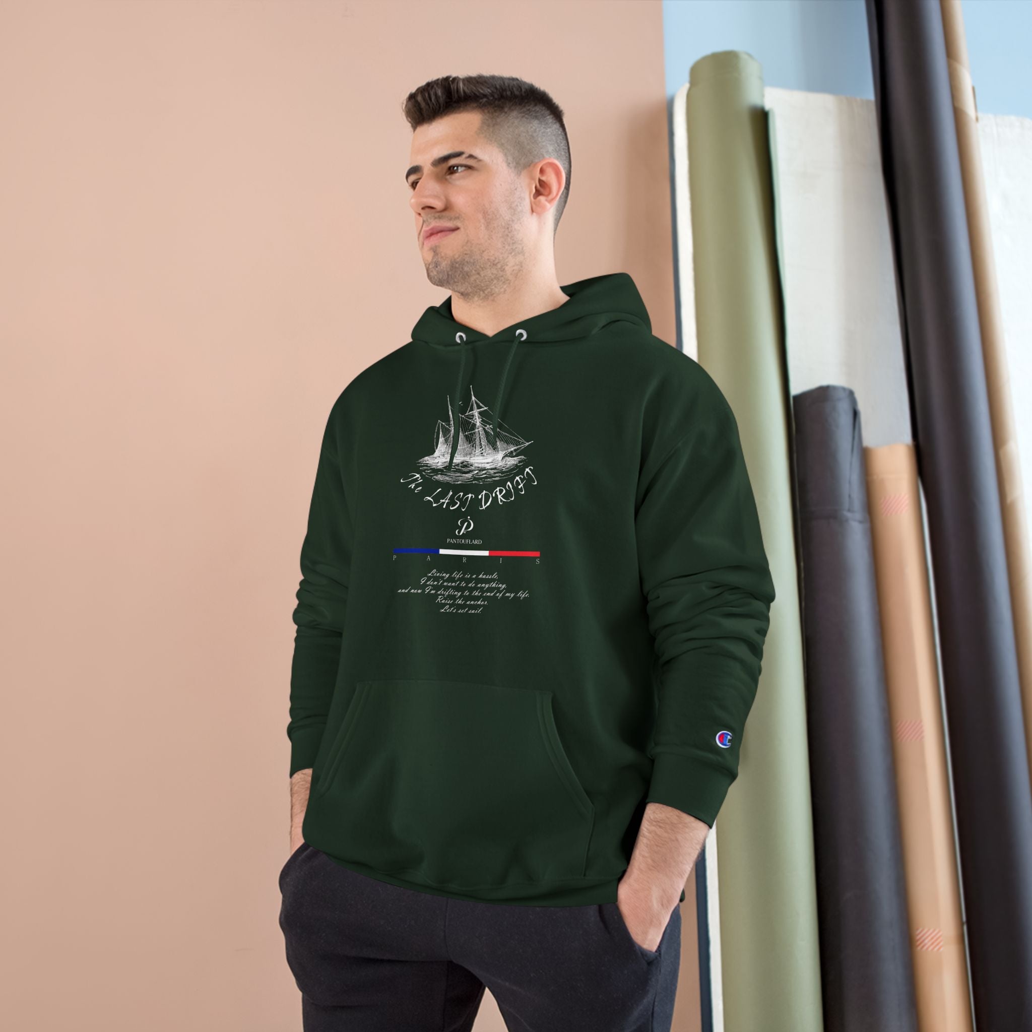Old Money Nautical Heritage Hoodie - The Last Drift II (Champion Authentic Eco-Fleece)