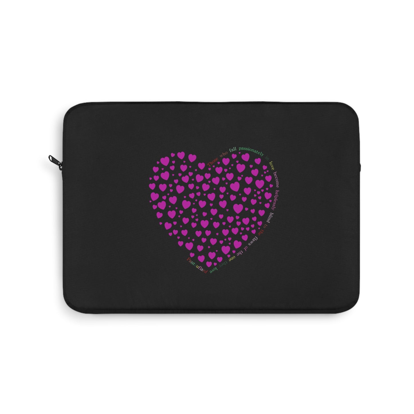 Pink Heart Design Laptop Protector