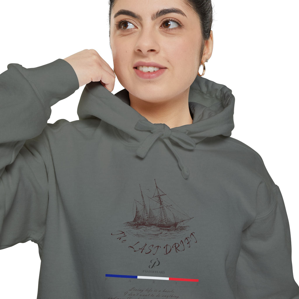 Old Money Nautical Heritage Hoodie - The Last Drift I (9.5oz Garment-Dyed Fleece)