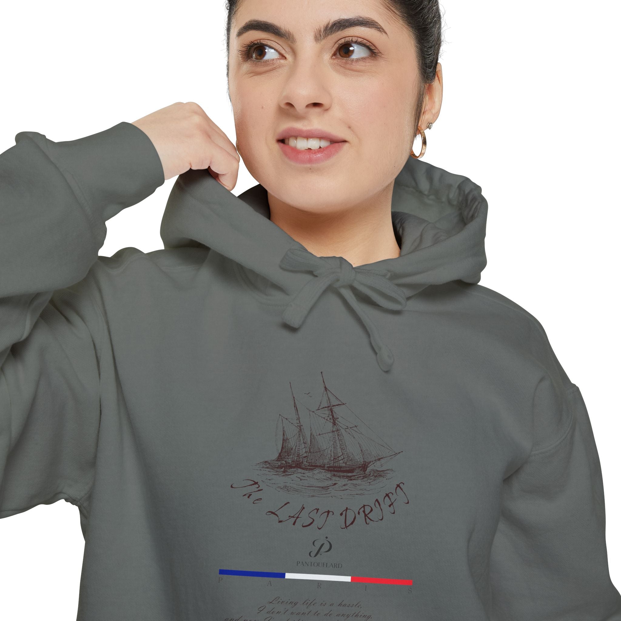 Old Money Nautical Heritage Hoodie - The Last Drift I (9.5oz Garment-Dyed Fleece)