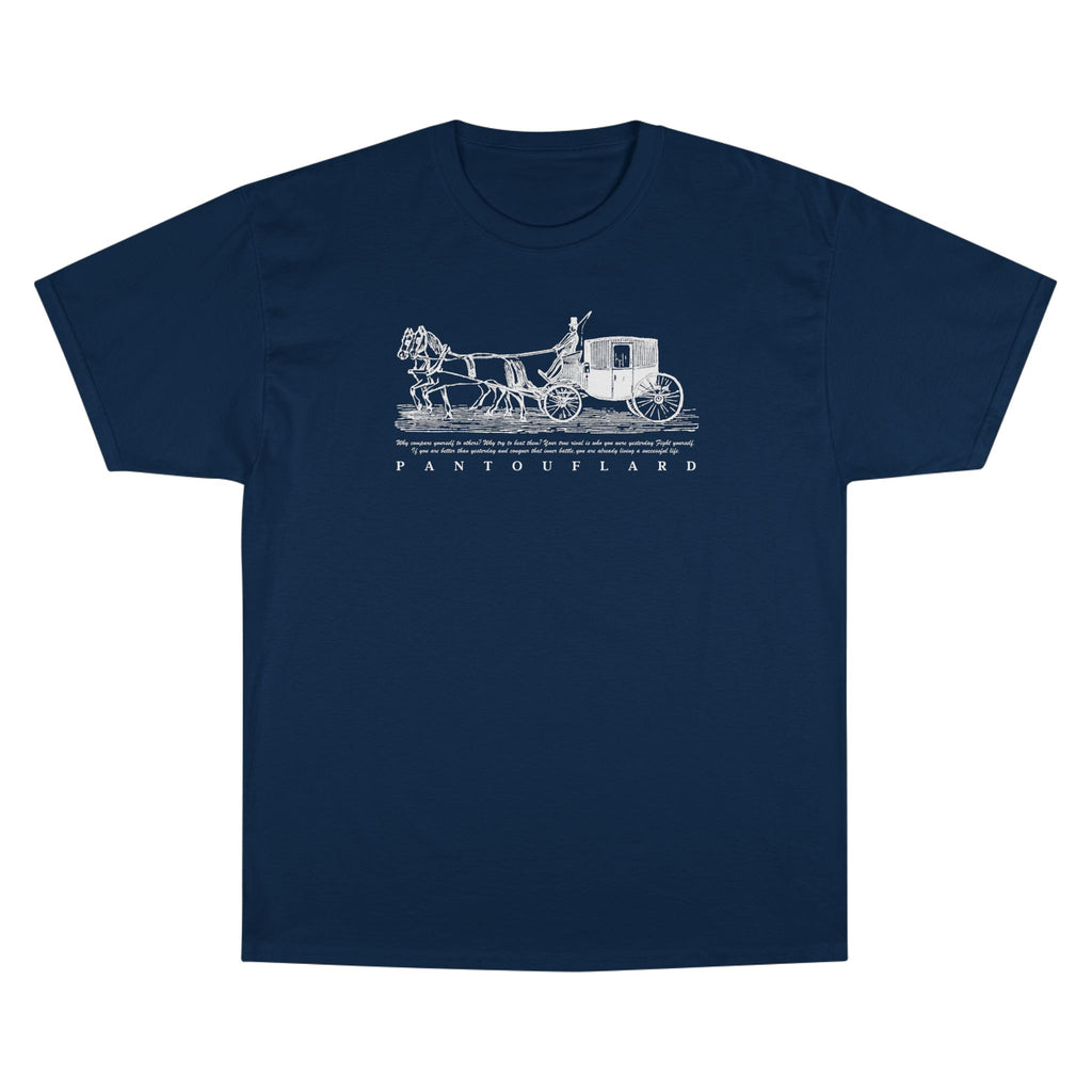 Unisex Charcoal Champion Vintage Carriage 100% Cotton T-Shirt