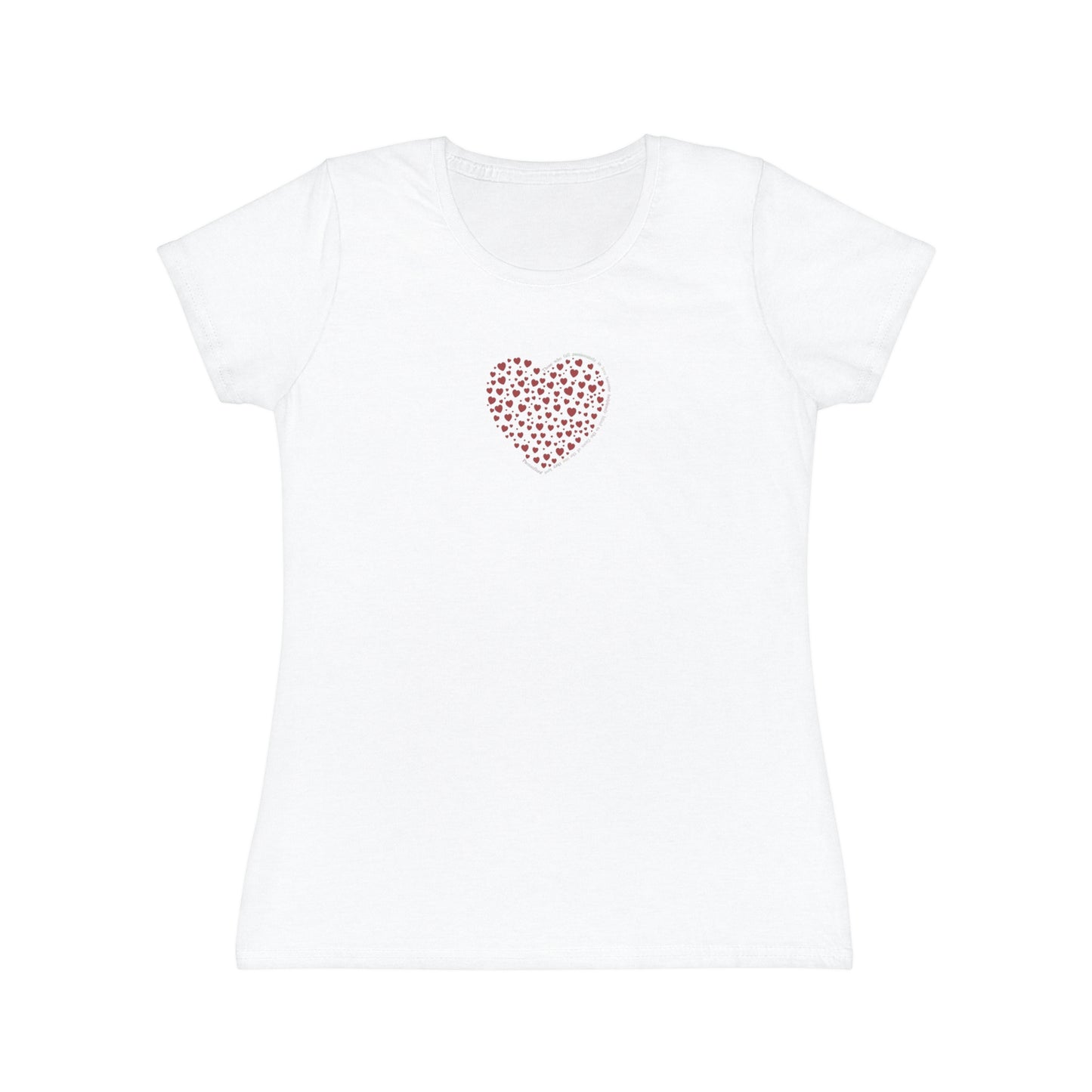 Slim fit Women's T-Shirt (Red Heart)