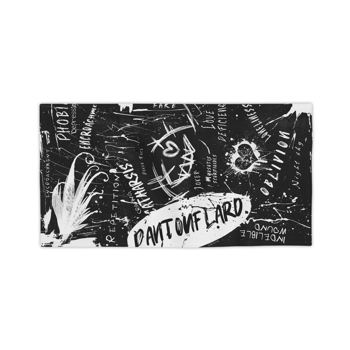 Trendy Artistic Beach Towels, Graffiti Towel, Unique Pool Accessory, Gift for Beach Lovers, Summer Essentials
