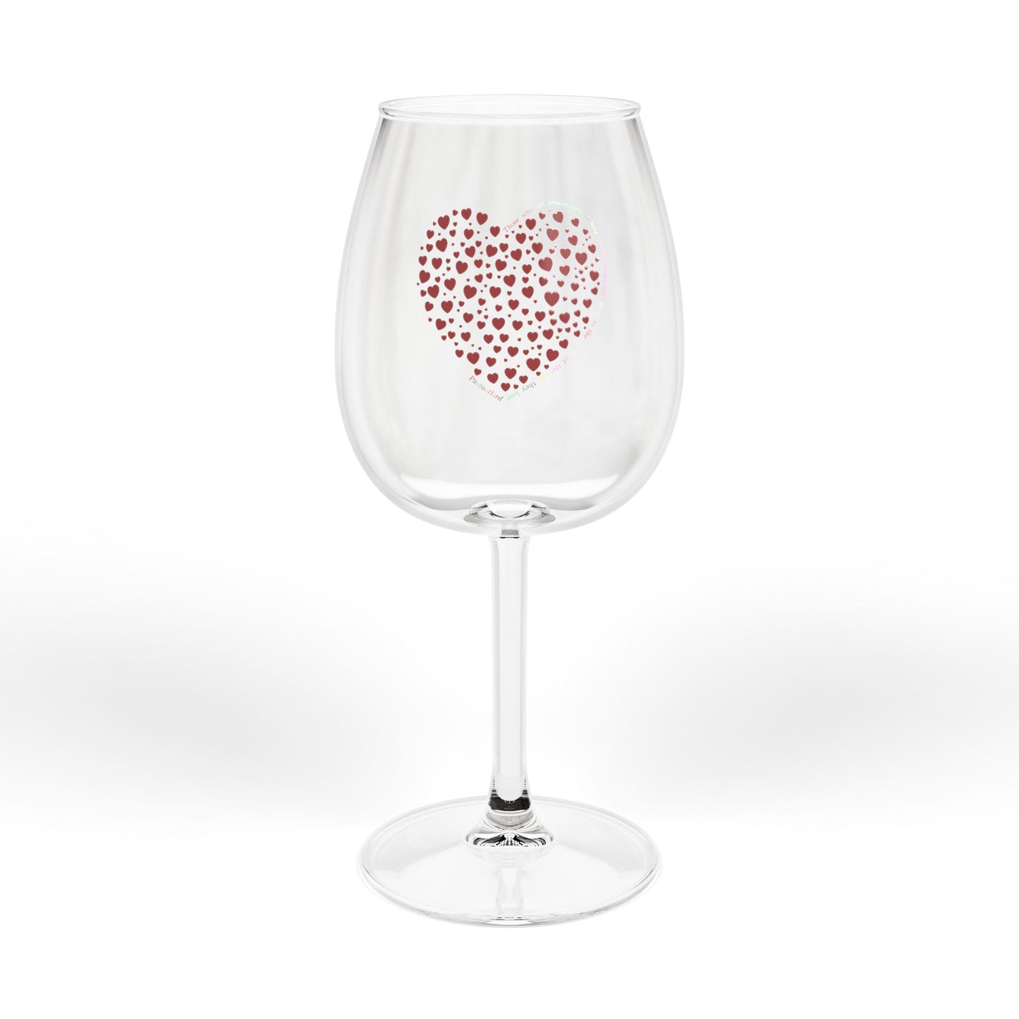 Weinglas mit Herzmotiv, personalisiertes Geschenk für Weinliebhaber, romantisches Geschenk für Sie, 350-ml-Glas für besondere Anlässe
