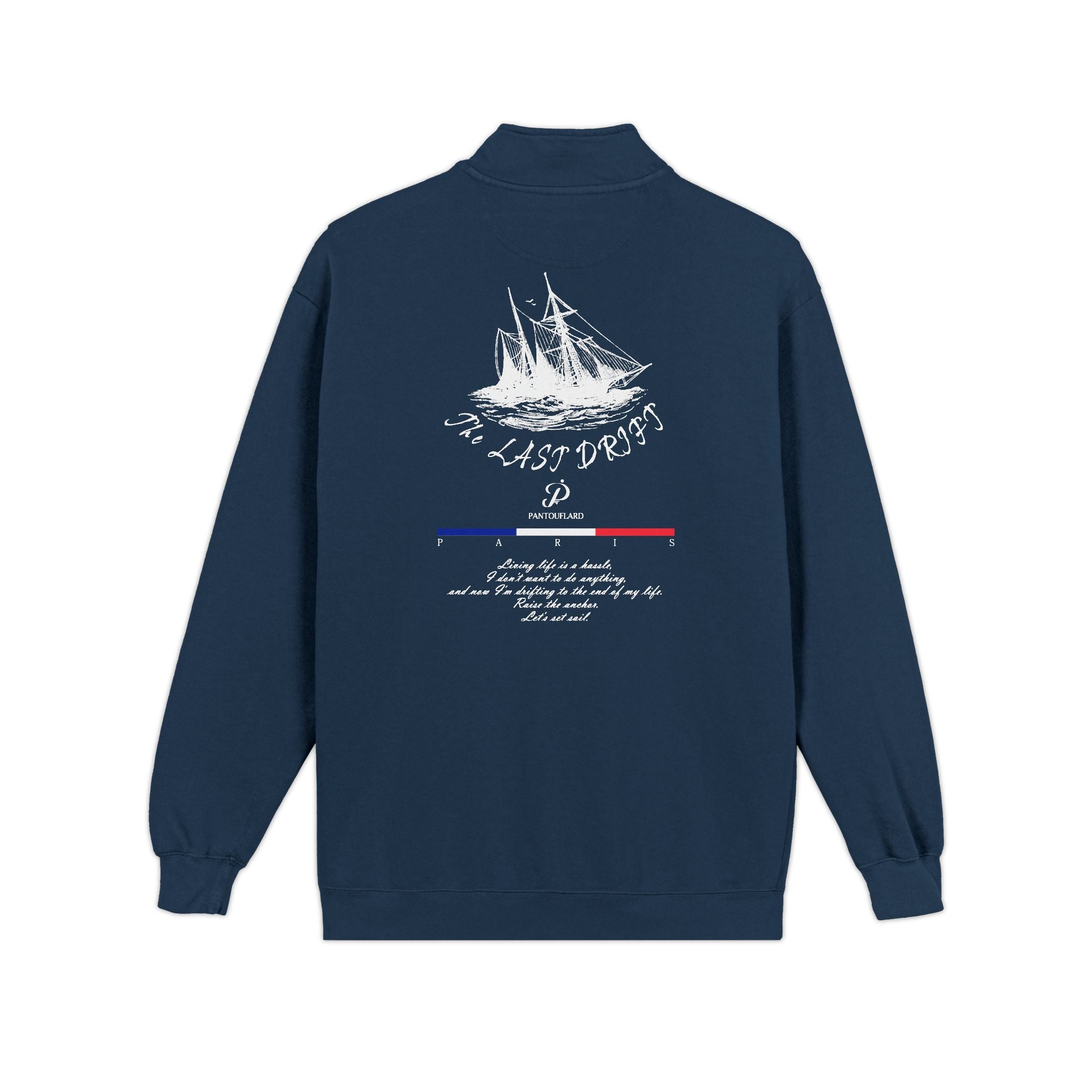 Old Money Yacht Club Quarter-Zip - The Last Drift II (Comfort Colors 1580 Nautical Pullover)