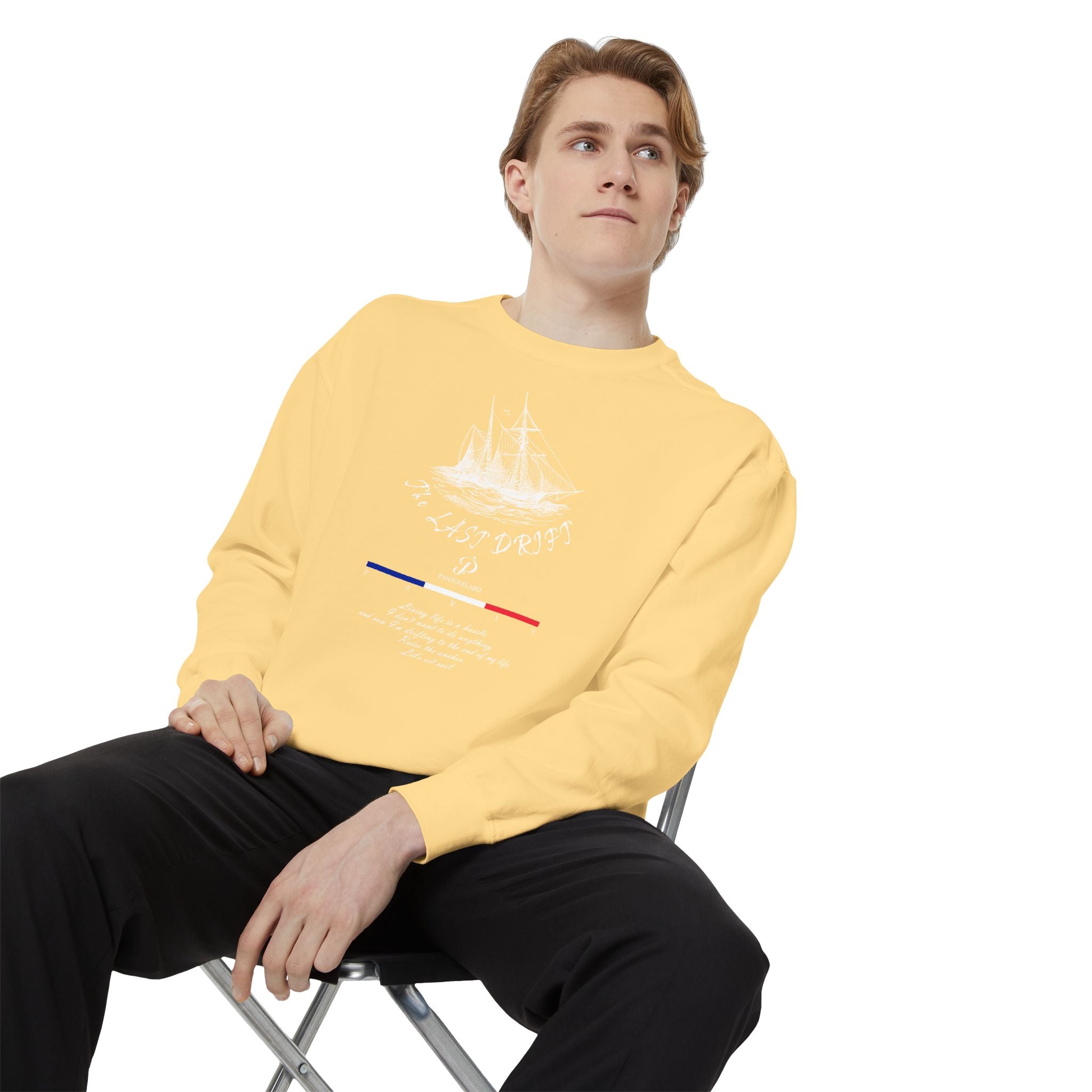 Unisex Navy Last Drift Cotton Blend Sweatshirt