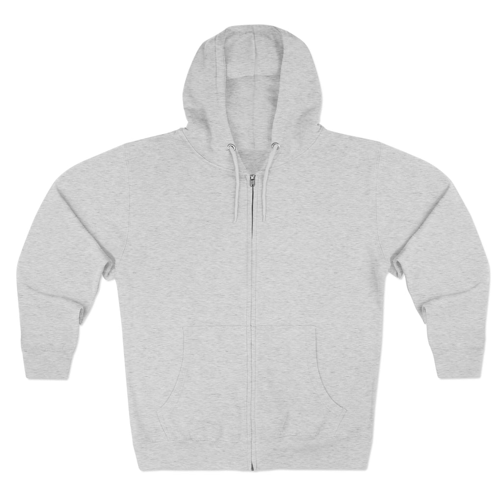 Unisex Black Pantouflard Chick Cotton Blend Zip Hoodie