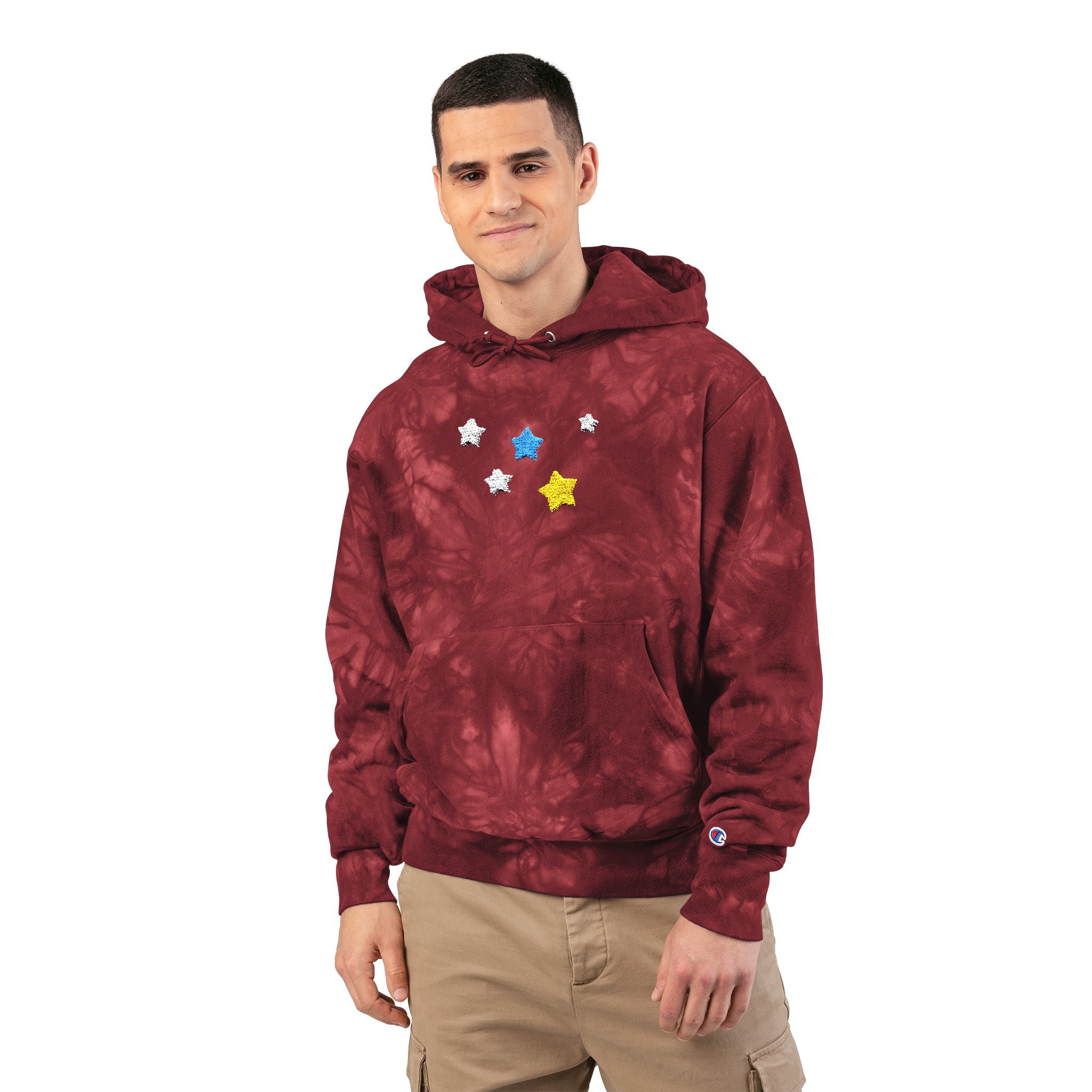 Champion Cassiopeia Constellation Tie-Dye Hoodie - W-Shape Reverse Weave Pullover