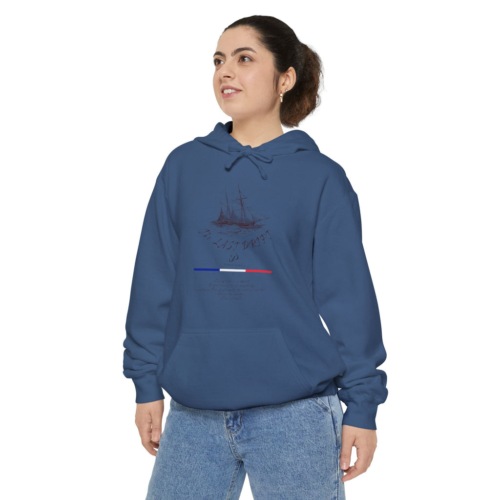 Old Money Nautical Heritage Hoodie - The Last Drift I (9.5oz Garment-Dyed Fleece)