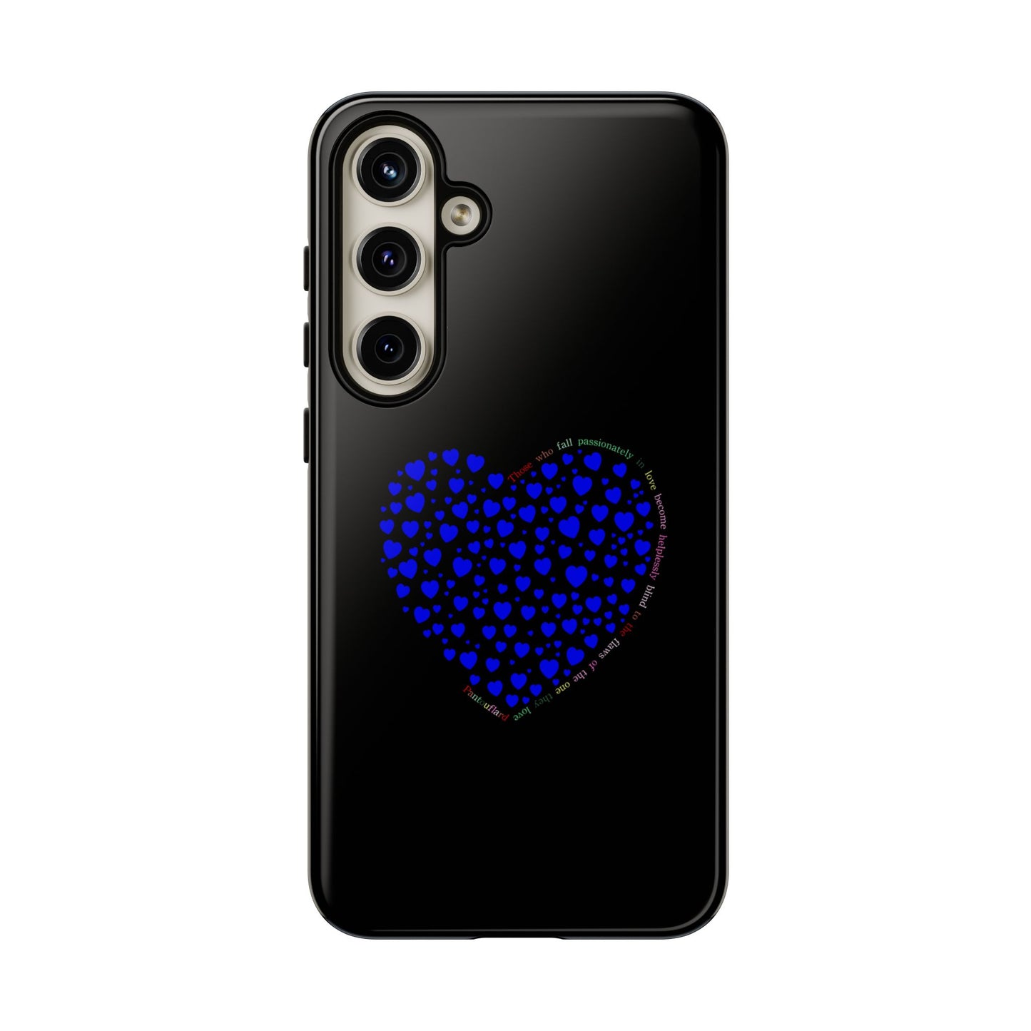 Fundas de corazón azul para teléfonos iPhone, Galaxy, Google Pixel (54 tipos)