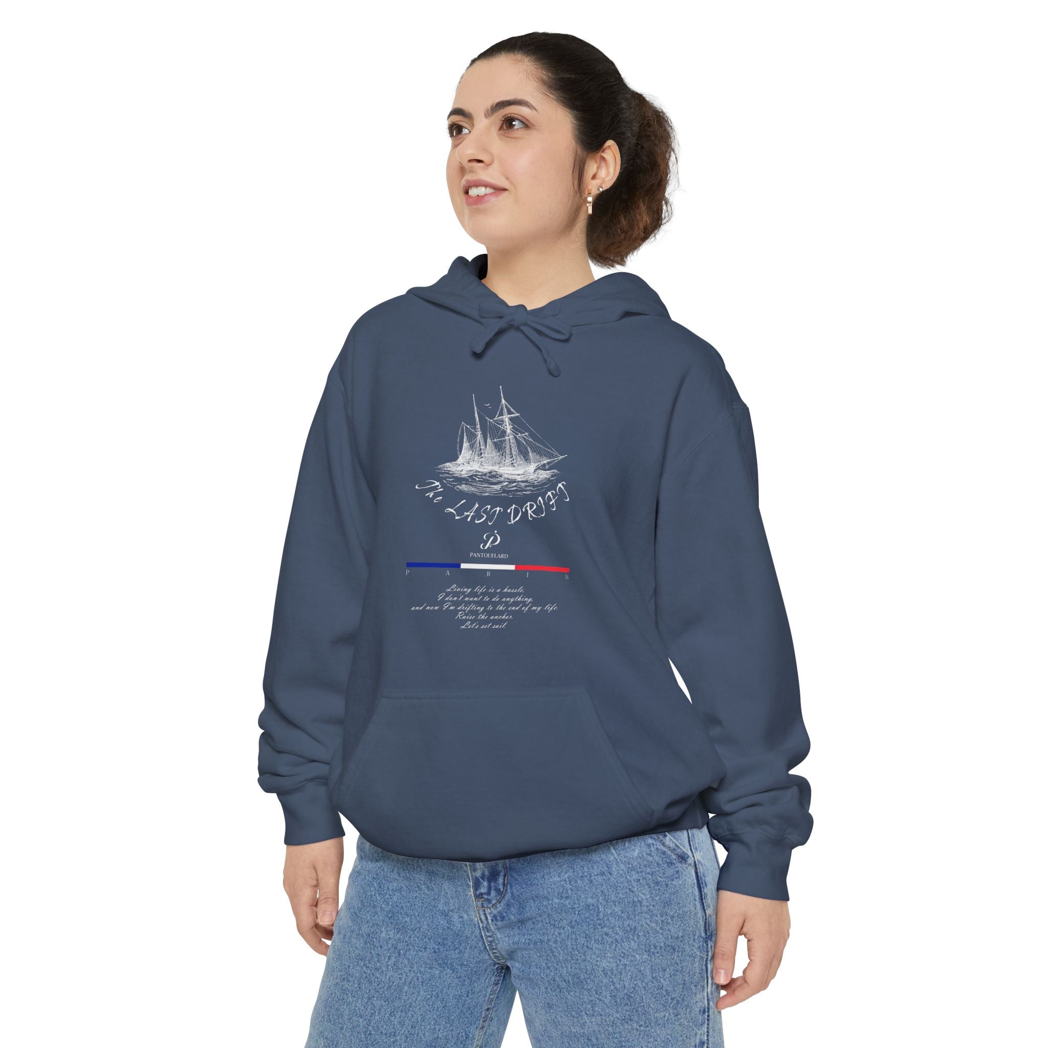 Old Money Nautical Heritage Hoodie - The Last Drift II (9.5oz Garment-Dyed Fleece)