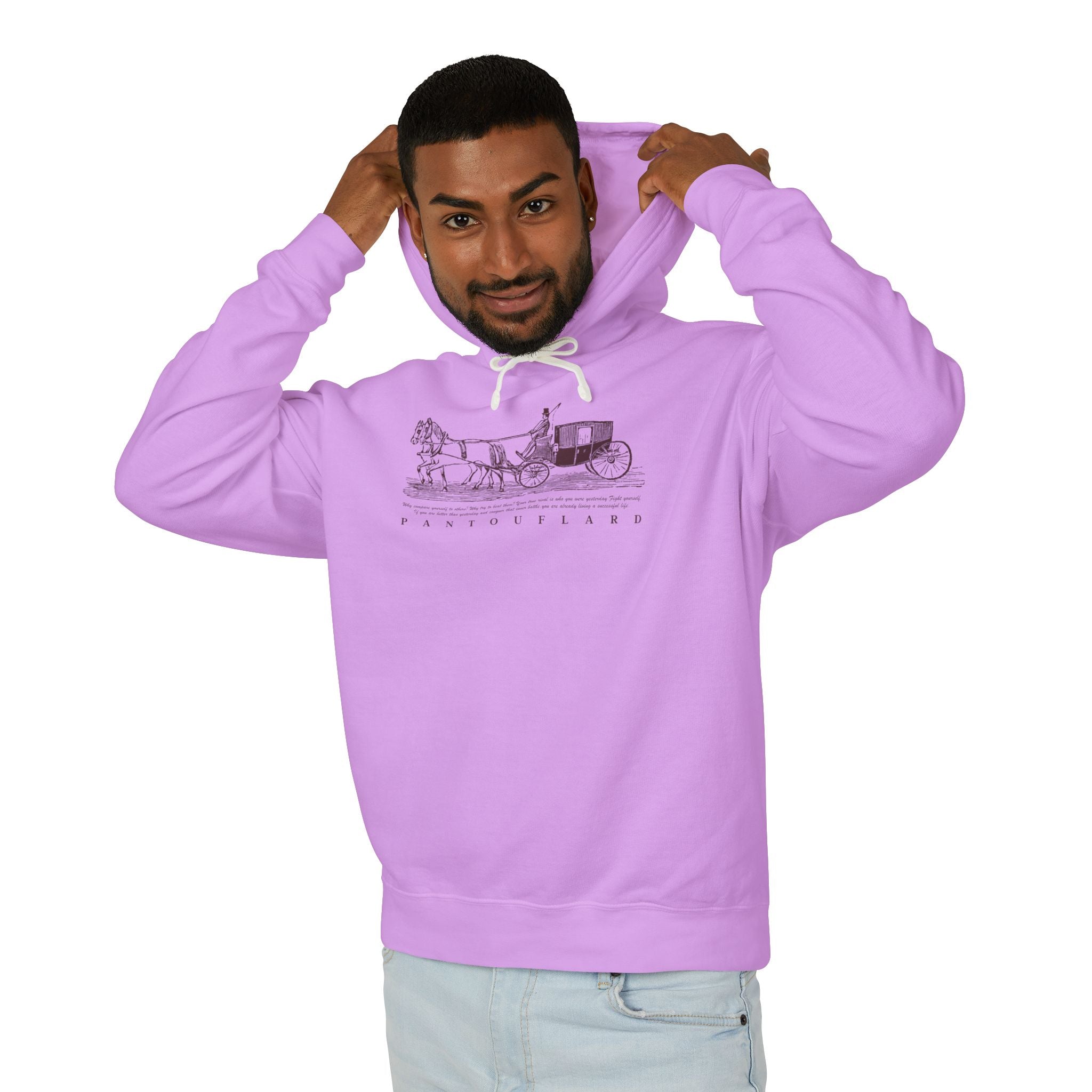 Old Money Equestrian Heritage Hoodie - The Timeless Carriage I (Lightweight 100% Cotton)