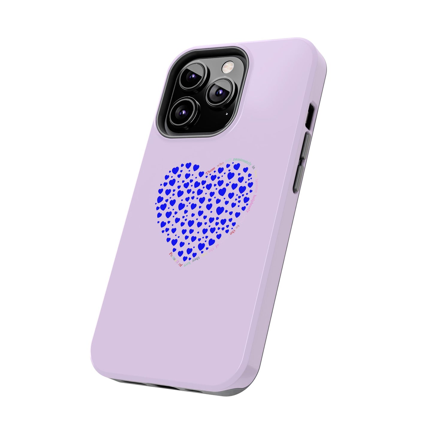 Blue Heart Design Tough iPhone Cases