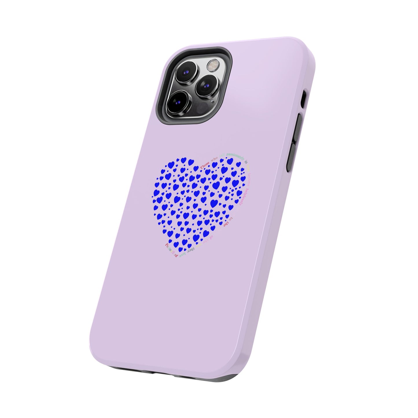 Blue Heart Design Tough iPhone Cases