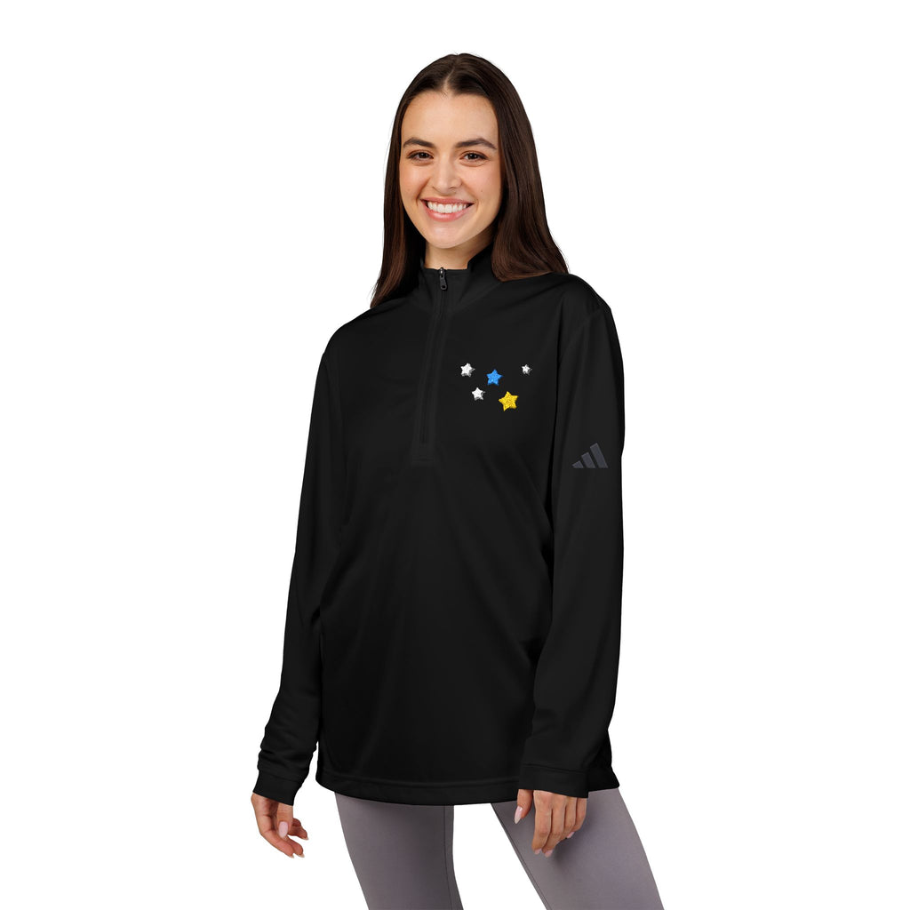 Adidas Cassiopeia Constellation Embroidered Quarter-Zip - W-Shape Performance Pullover