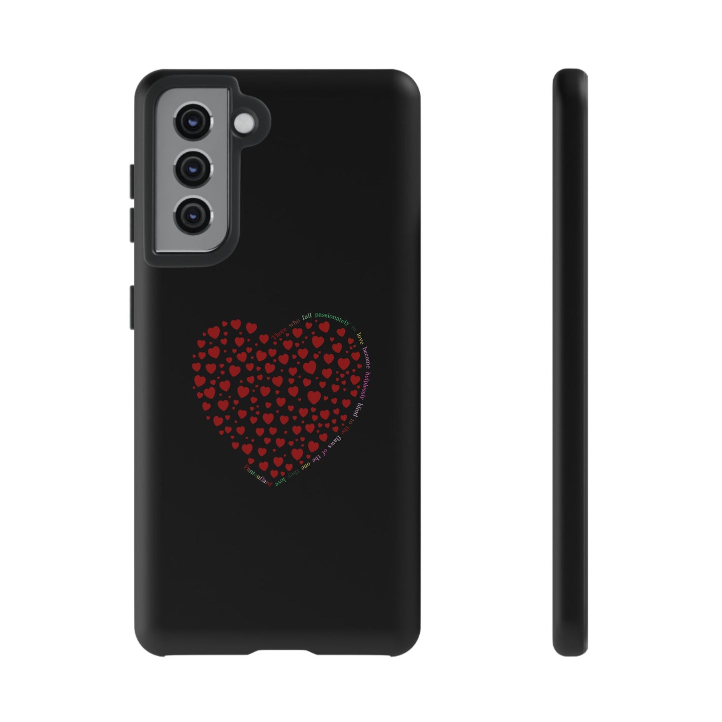 Fundas de corazón rojo para teléfonos iPhone, Galaxy, Google Pixel (54 tipos)