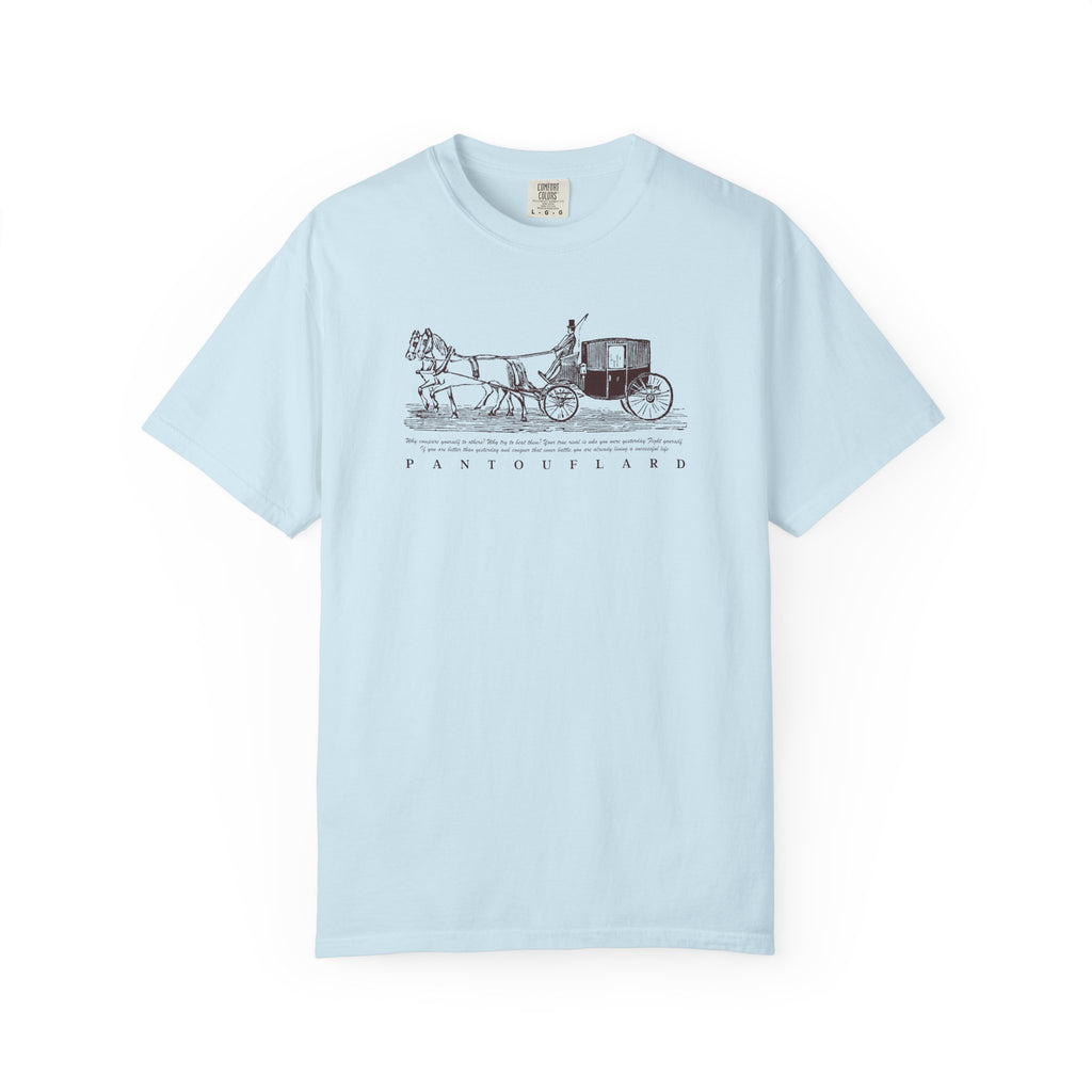 Unisex Burnt Orange Vintage Horse Carriage 100% Cotton T-shirt