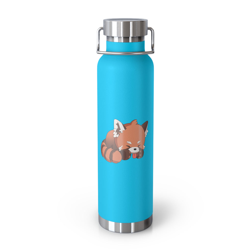 Orange Cute Sleeping Red Panda 22oz Copper Vacuum Insulated Bottle