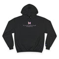 Unisex White Floral Butterfly Spring Quote Cotton Blend Champion Hoodie