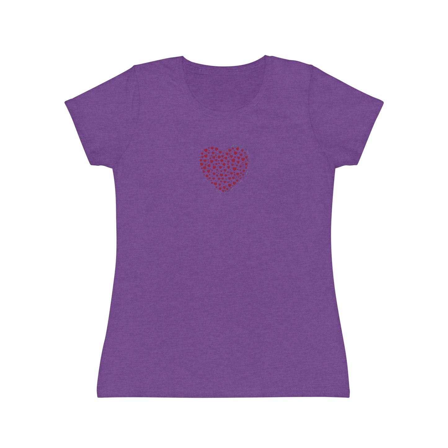 Slim fit Women's T-Shirt (Red Heart)