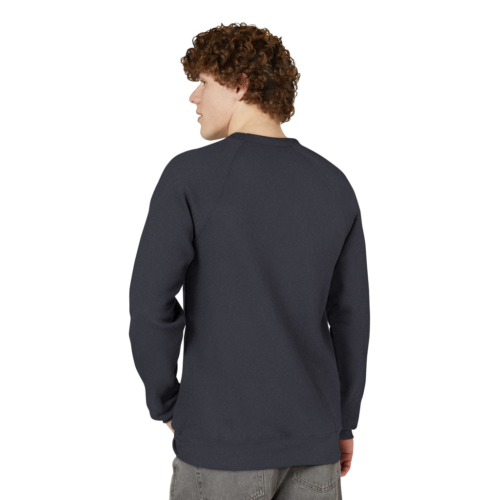 Unisex Old Money Aesthetic Raglan Sweatshirt - Colorful Logo (Premium Sponge Fleece)
