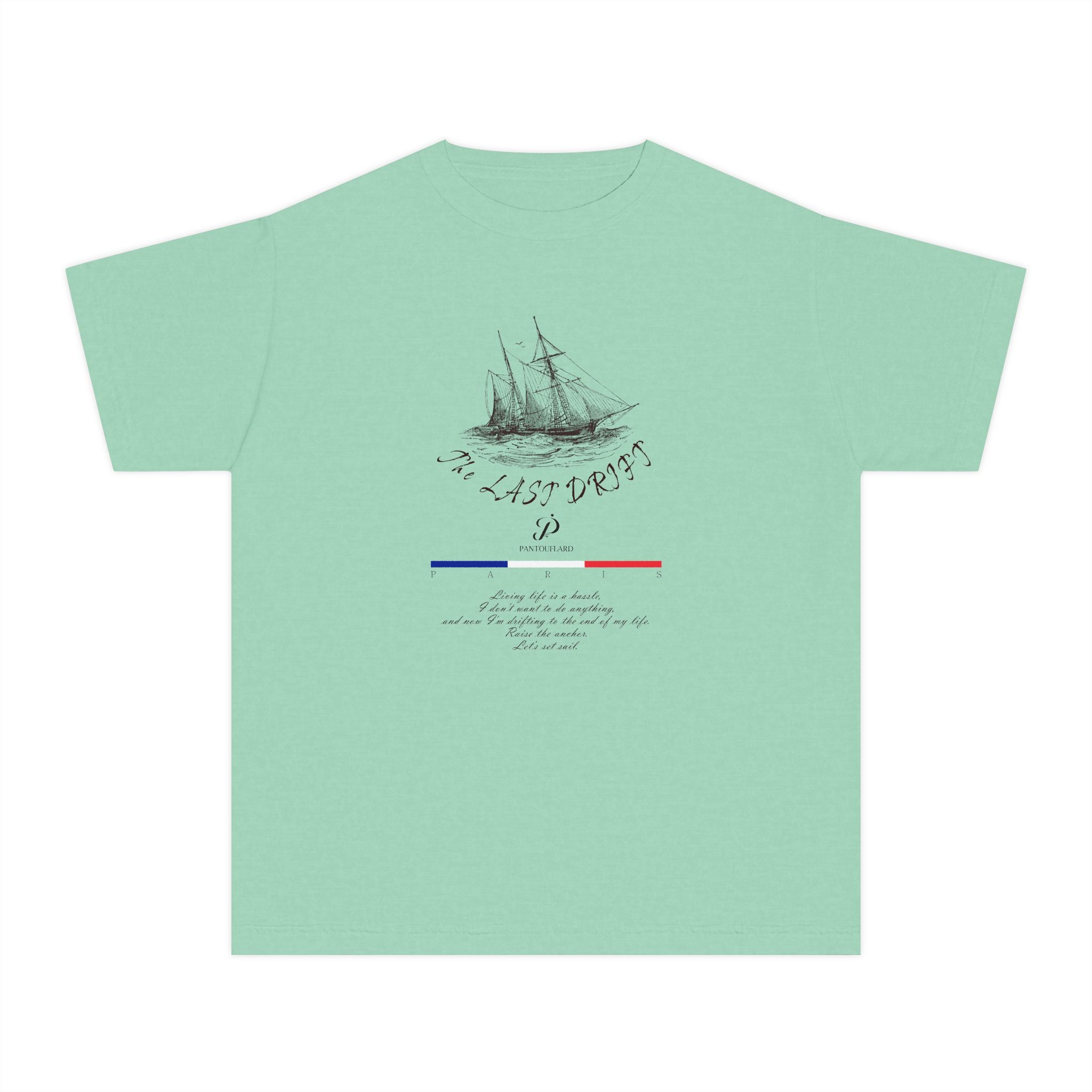 Old Money Nautical Heritage Tee - The Last Drift I (Comfort Colors Garment-Dyed Shirt)