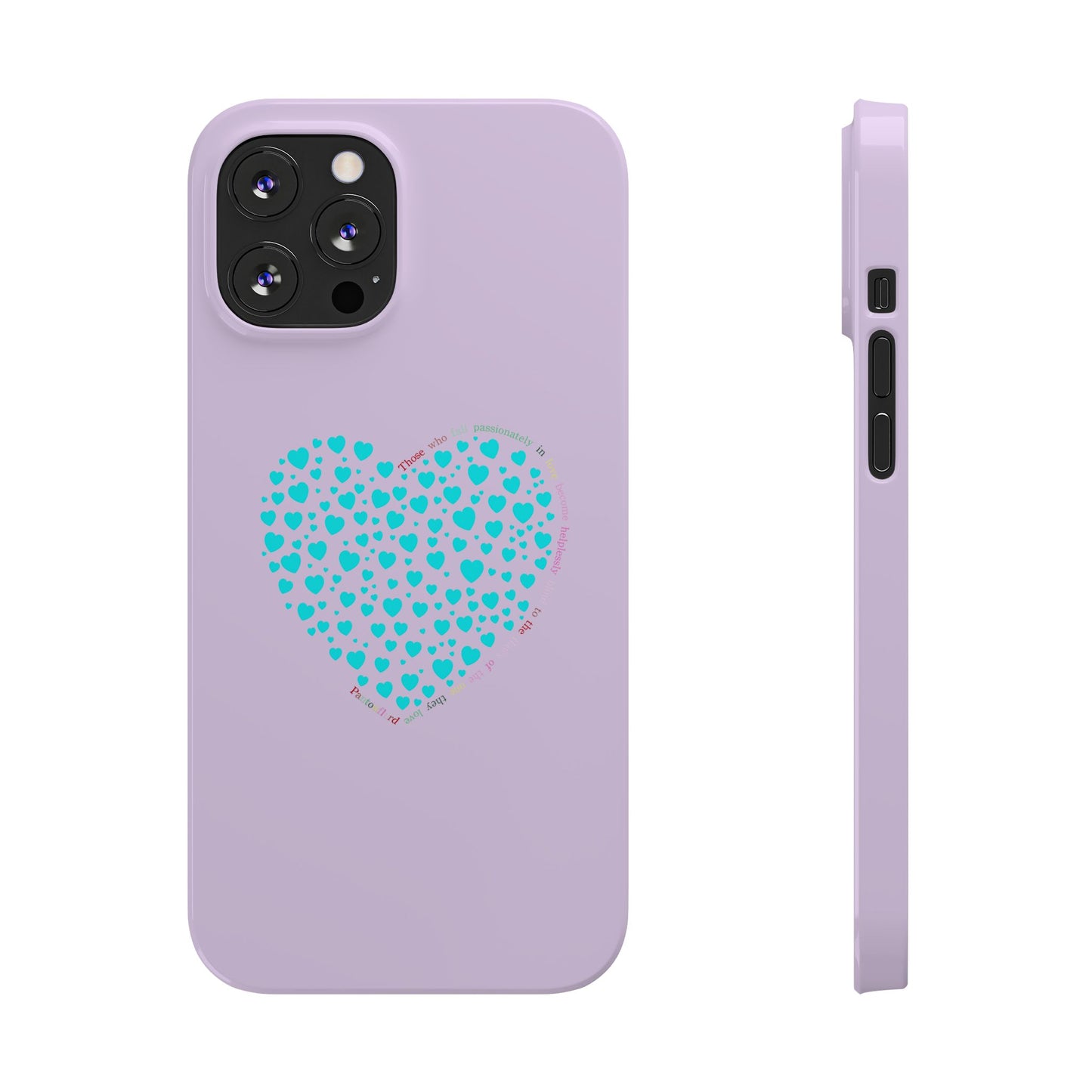 Funda delgada Mint Heart para iPhone