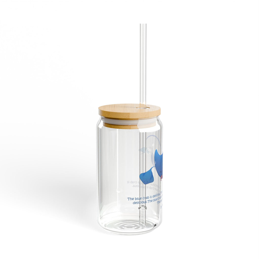 Clear Pantouflard Funny Stingray & Crab Tempered Glass Sipper