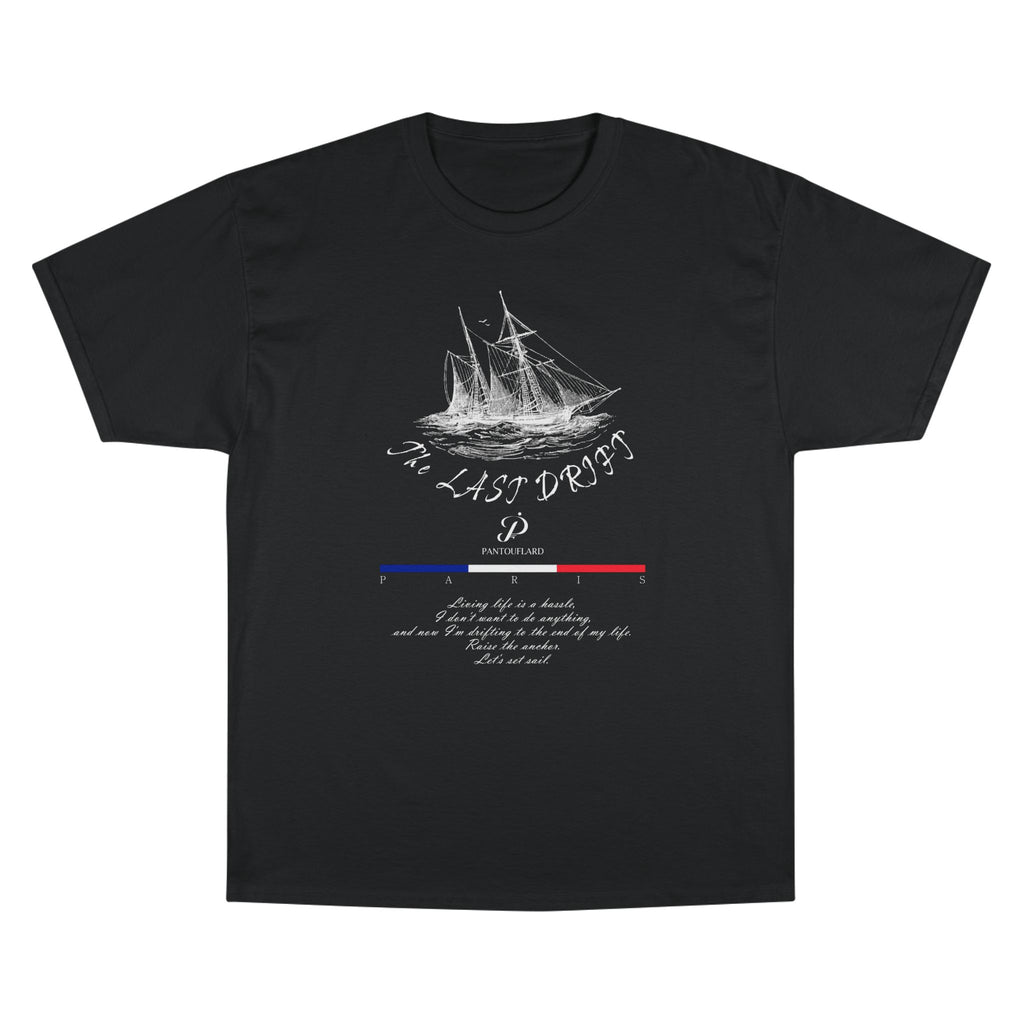 Champion Unisex Black Last Drift Cotton T-Shirt