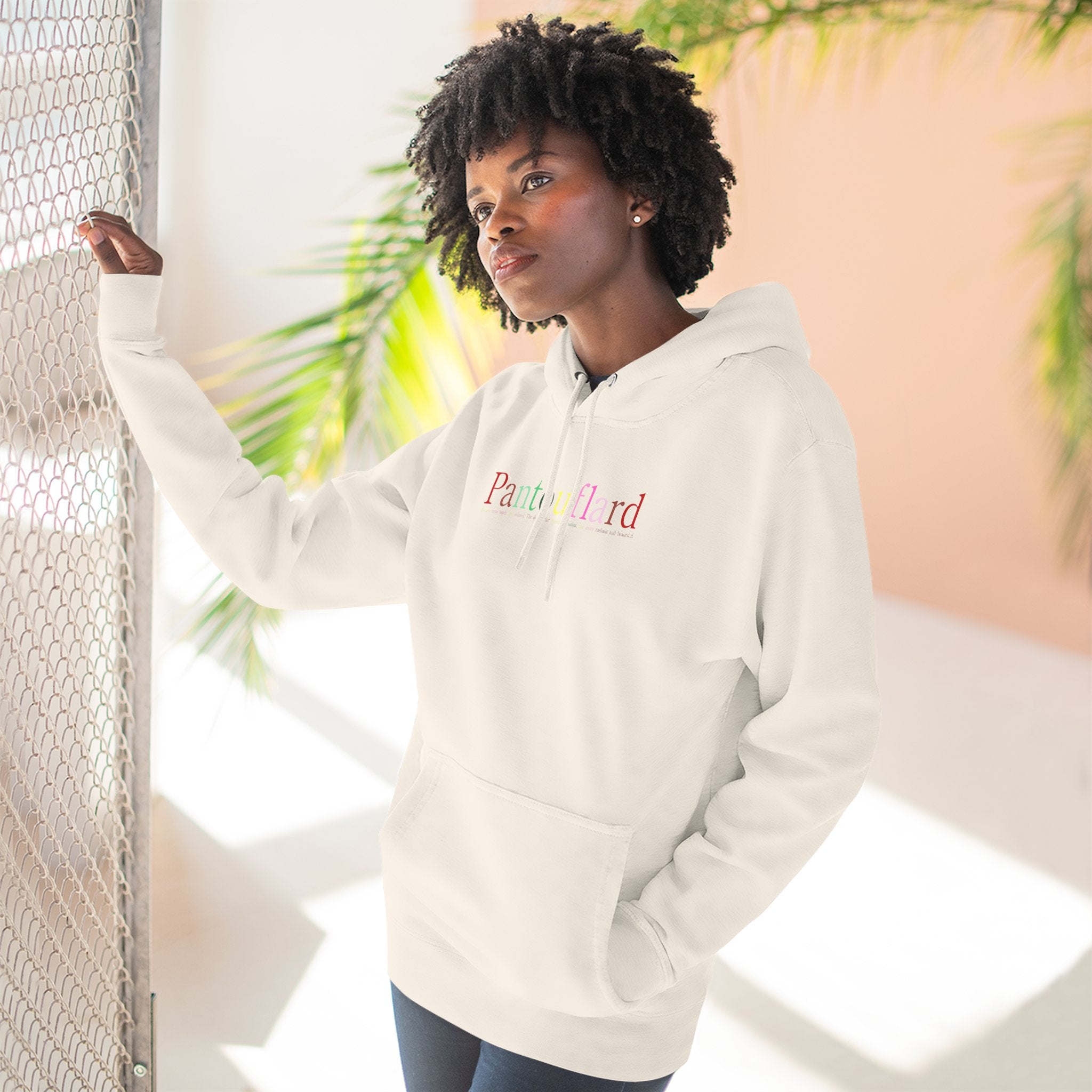 Old Money Aesthetic Premium Hoodie - Pantouflard Colorful Logo (Lane Seven 3-End Fleece)