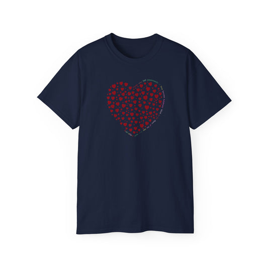 Red Heart Unisex short sleeved T-shirt
