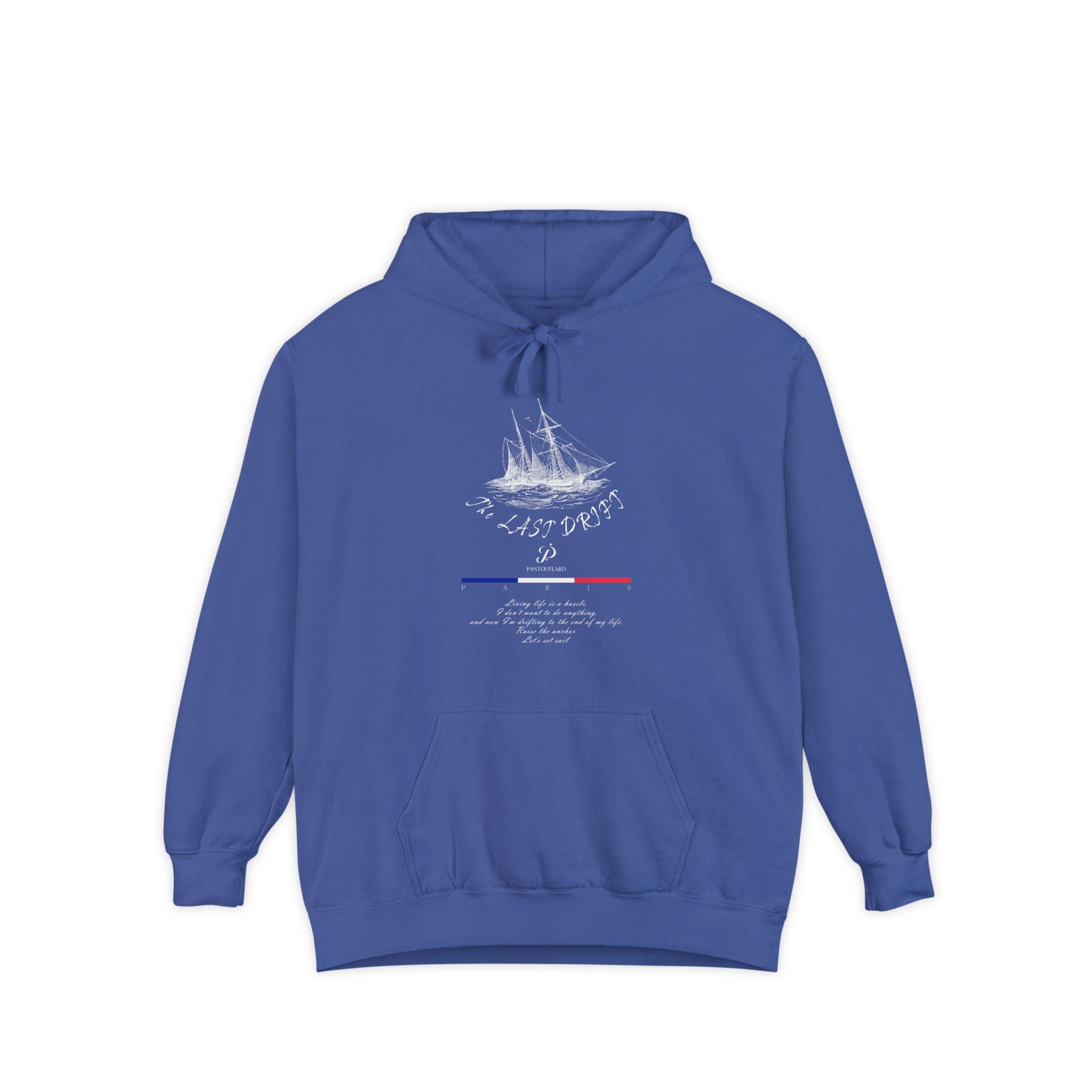 Old Money Nautical Heritage Hoodie - The Last Drift II (9.5oz Garment-Dyed Fleece)