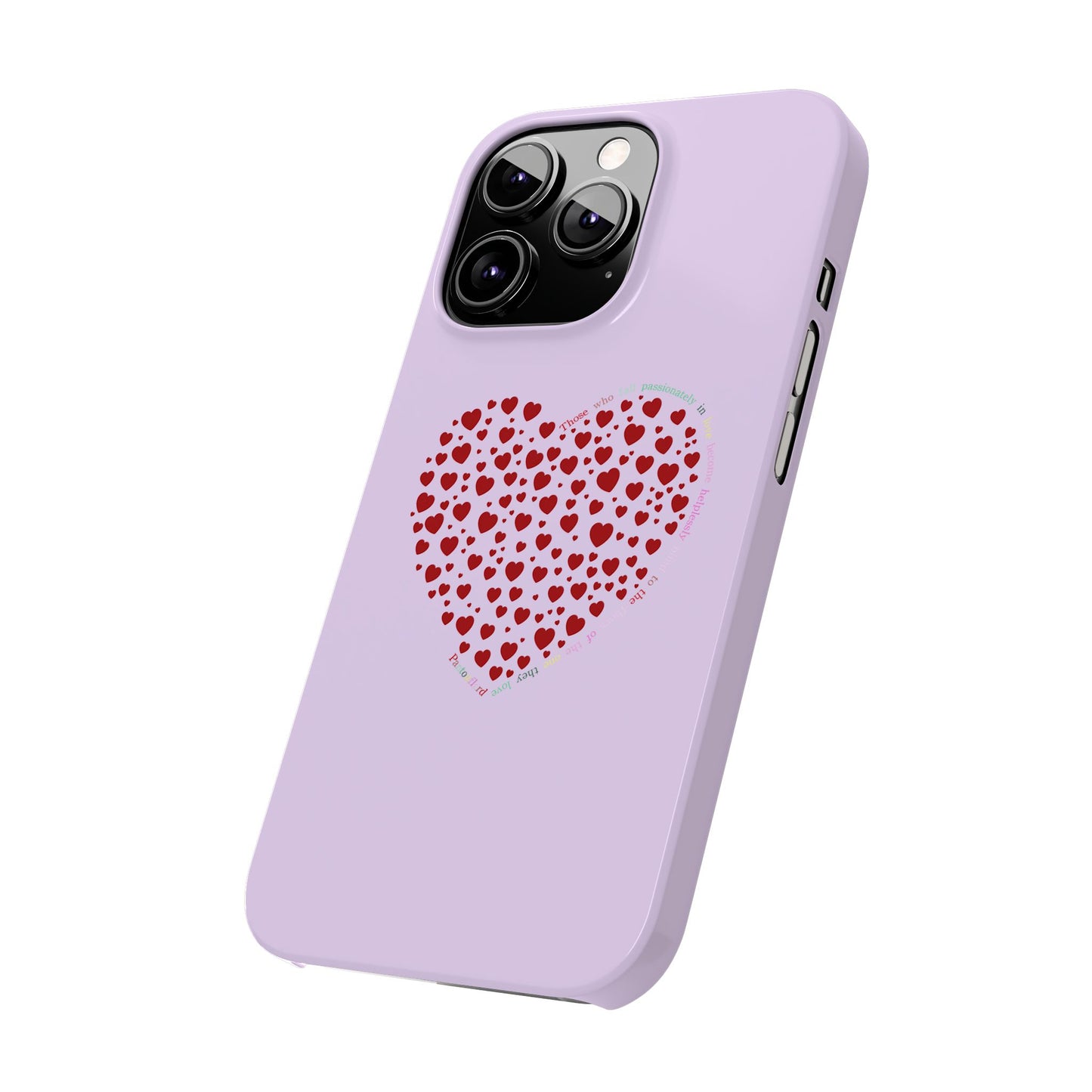 Funda delgada Red Heart para iPhone