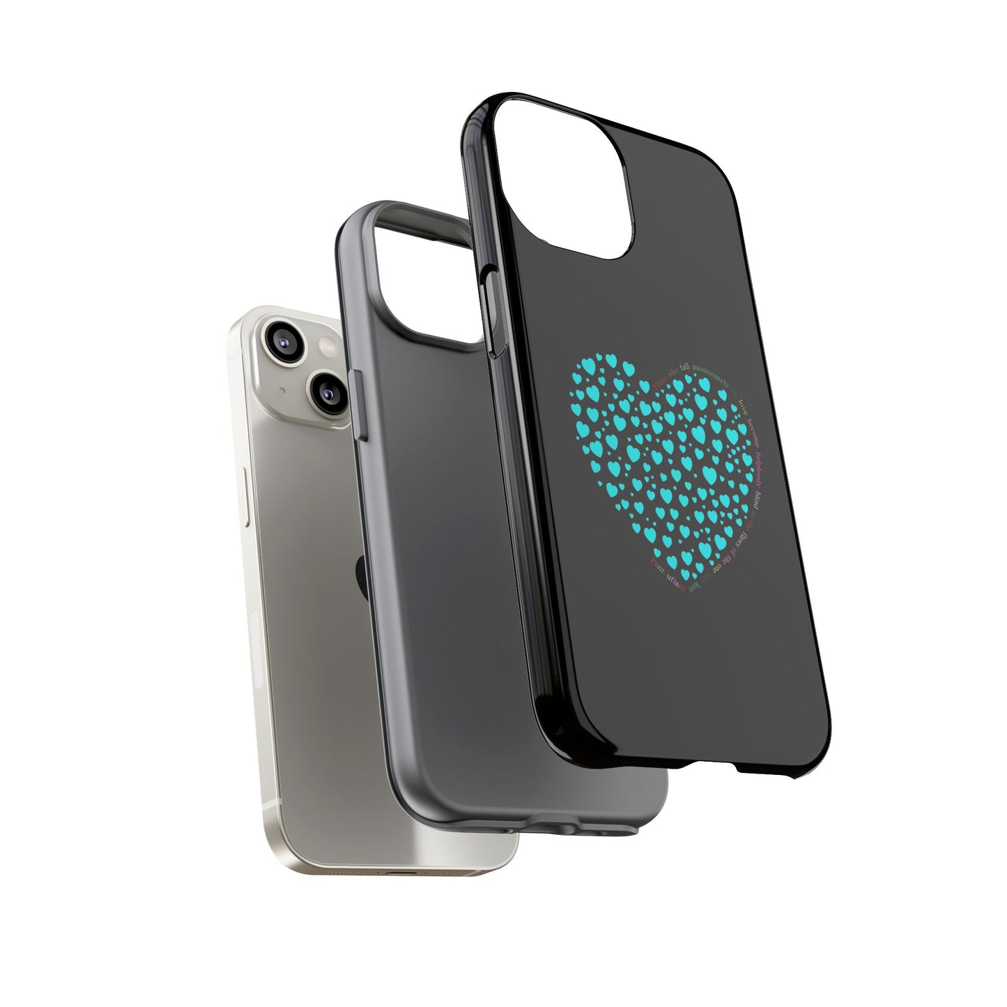 Fundas Mint Heart para teléfonos iPhone, Galaxy, Google Pixel (54 tipos)