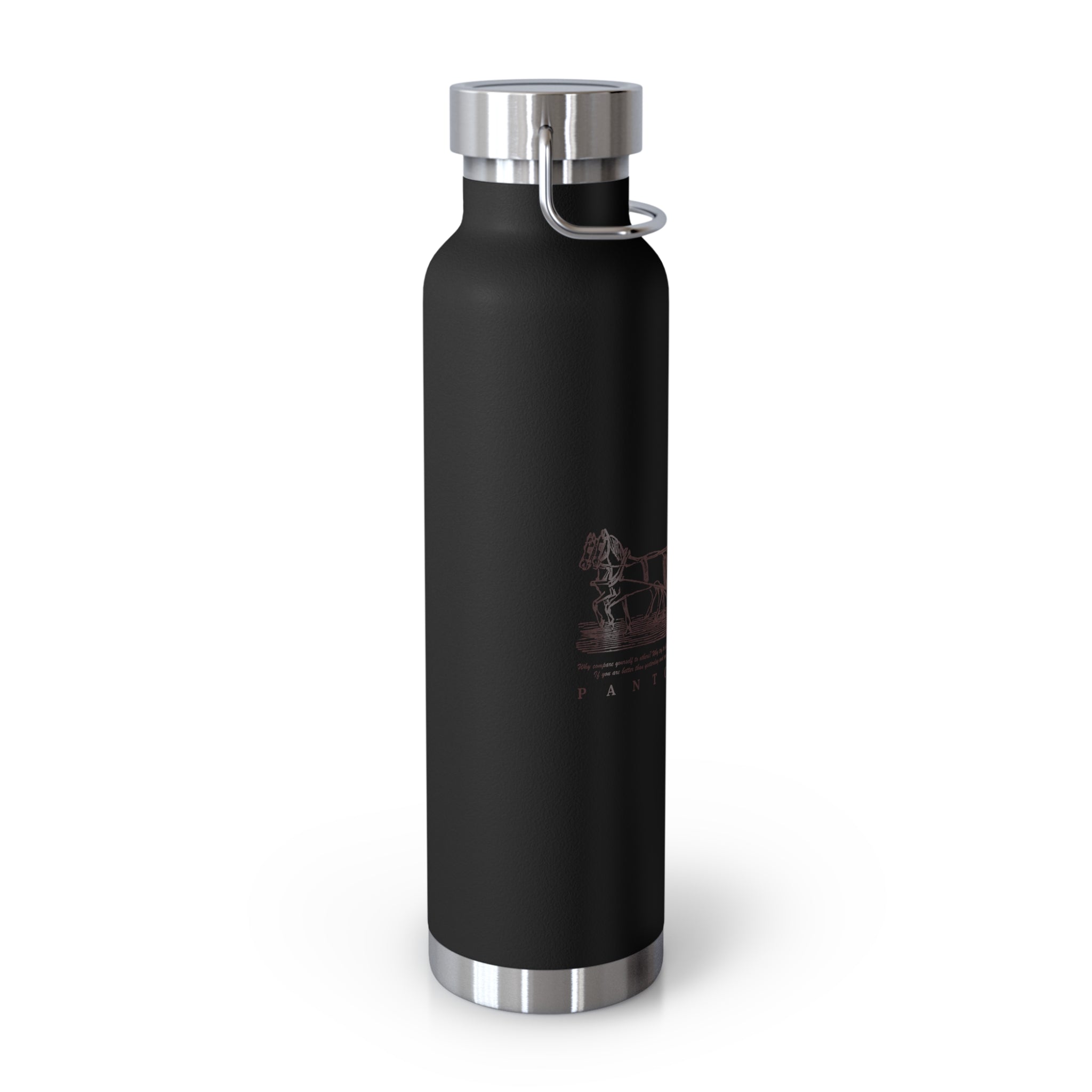 Orange Vintage Carriage Quote 22oz Copper Vacuum Insulated Bottle