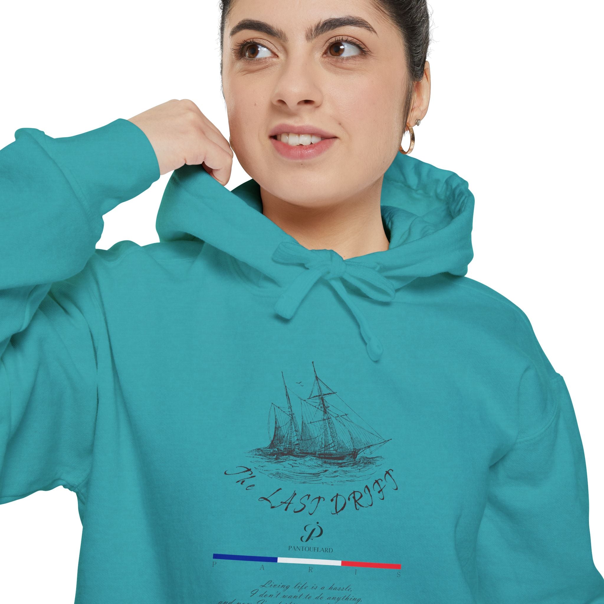 Old Money Nautical Heritage Hoodie - The Last Drift I (9.5oz Garment-Dyed Fleece)