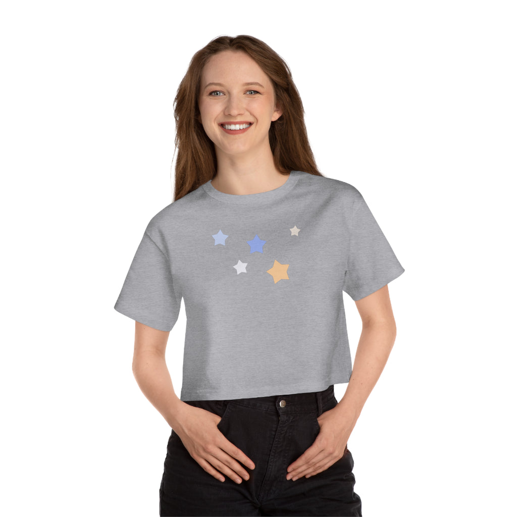 Champion Women's Cassiopeia Constellation Graphic Cropped T-Shirt - W-Shape Cotton Tee