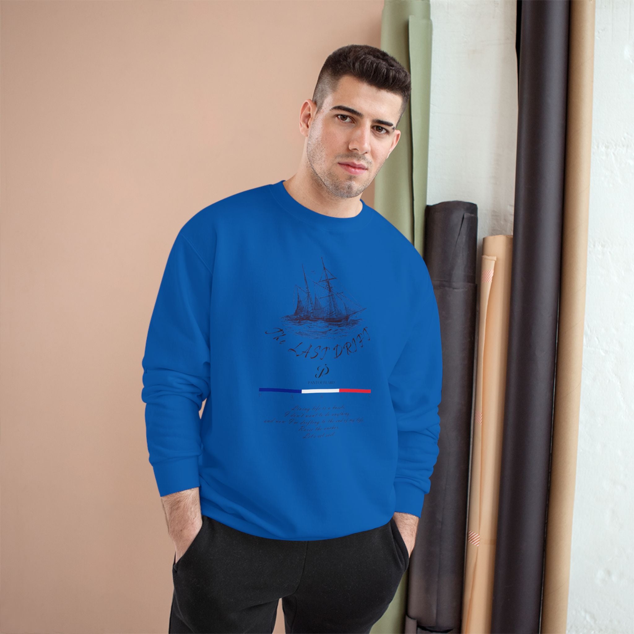 Old Money Nautical Champion Crewneck - The Last Drift I (Paris Streetwear Aesthetic)