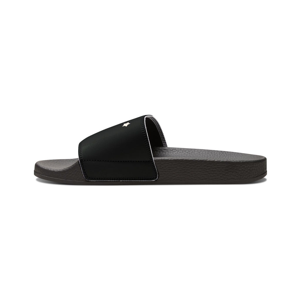 Women's Black and White Kitschy Cassiopeia Constellation Neoprene Blend Slide Sandals