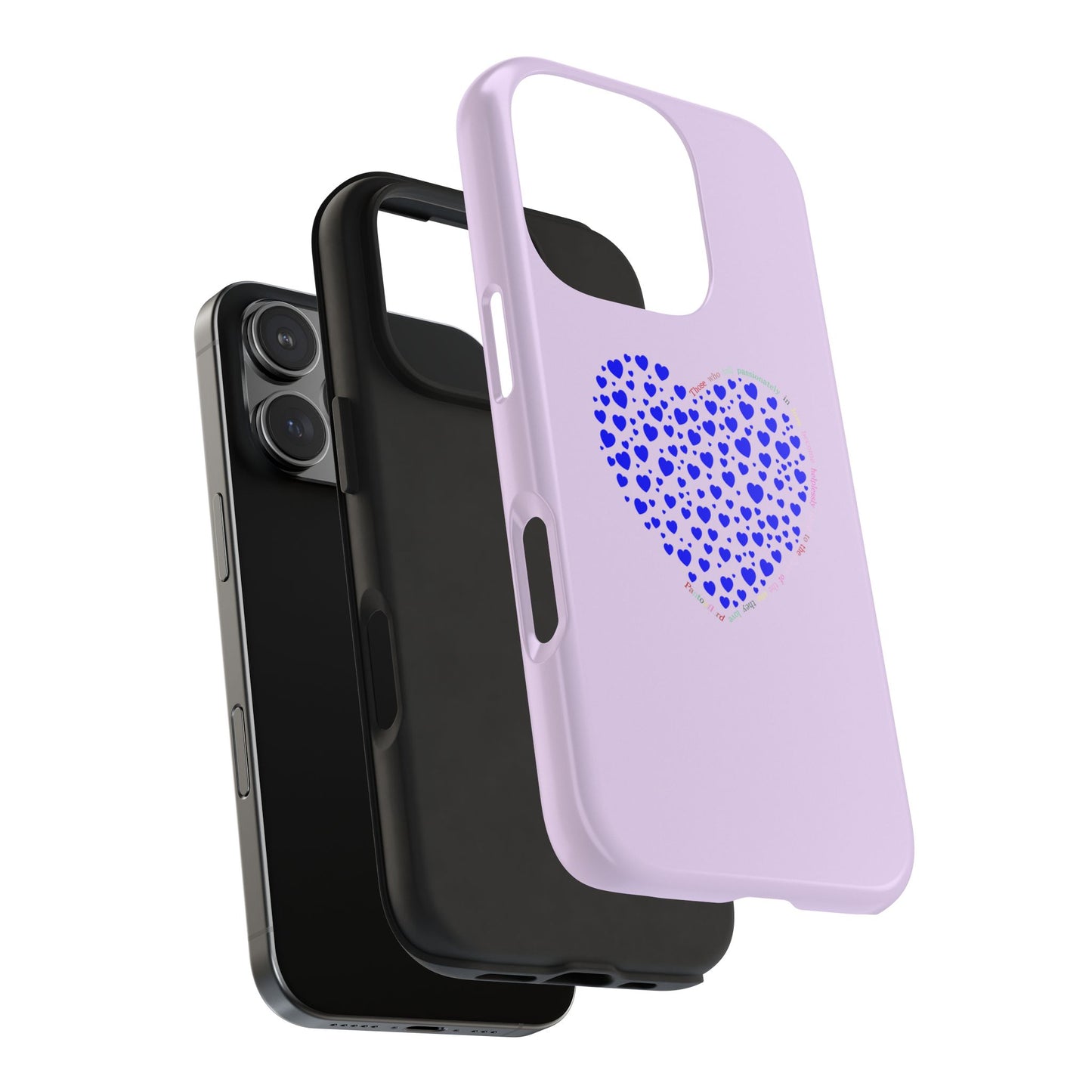 Blue Heart Design Tough iPhone Cases