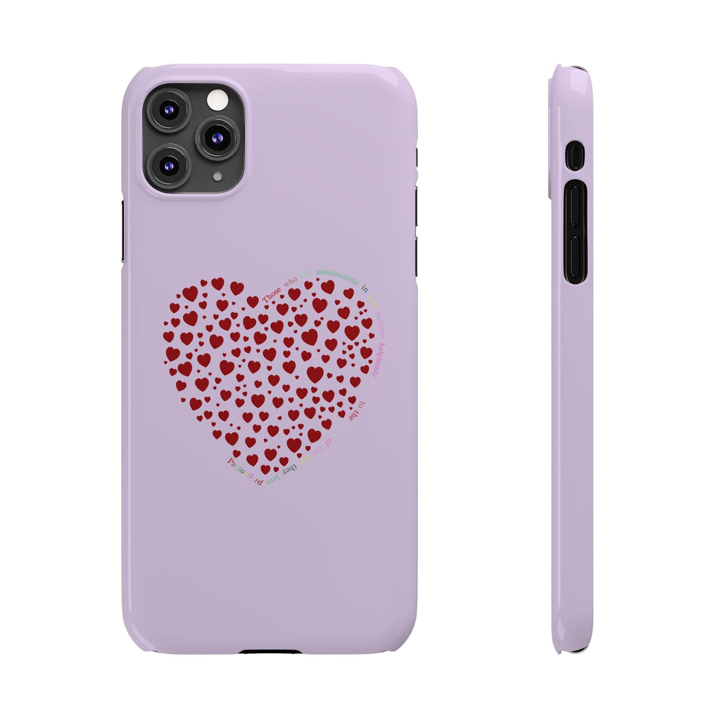Funda delgada Red Heart para iPhone