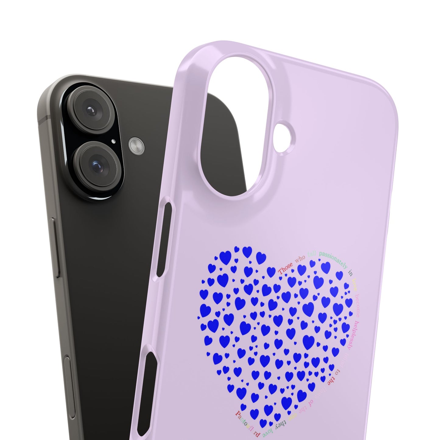 Funda delgada para iPhone Blue Heart
