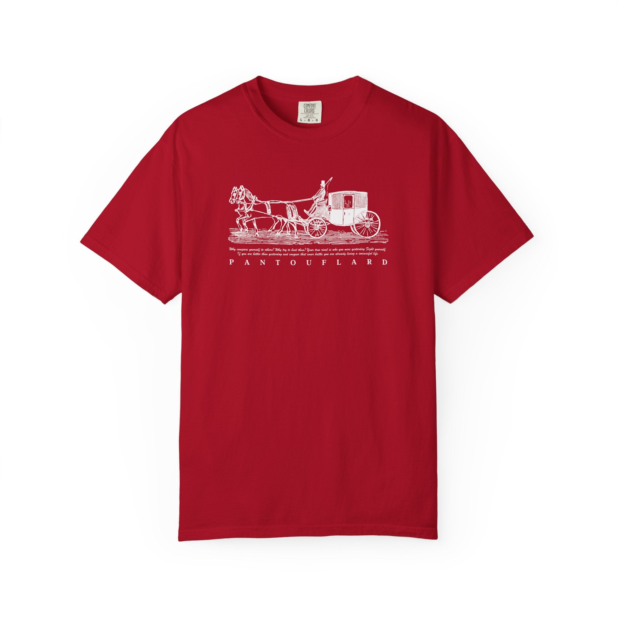 Unisex Burnt Orange Hanes Vintage Carriage Graphic 100% Cotton T-Shirt