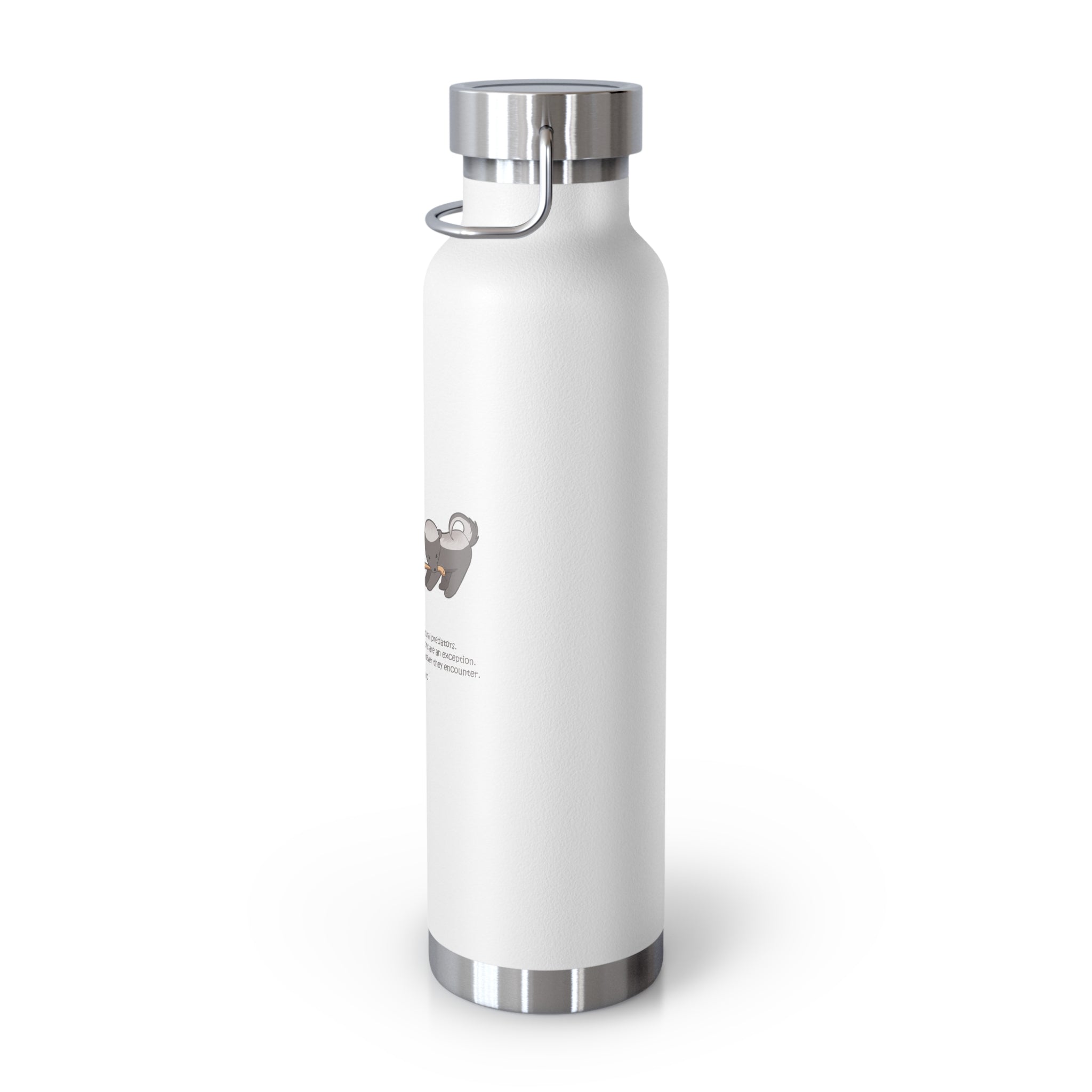 Black Fierce Honey Badgers Quote 22oz Copper Vacuum Insulated Bottle