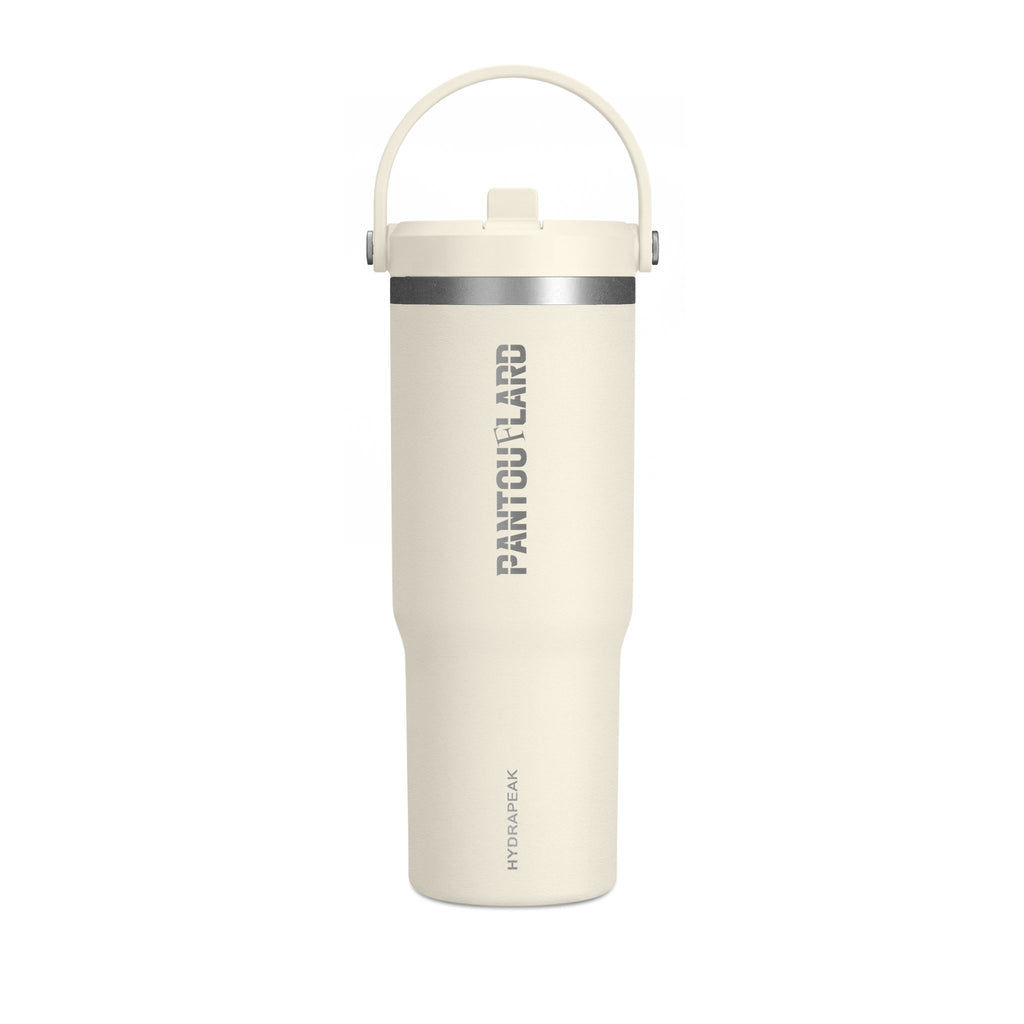 Black Vertical Pantouflard Logo 32oz Stainless Steel Nomad Tumbler