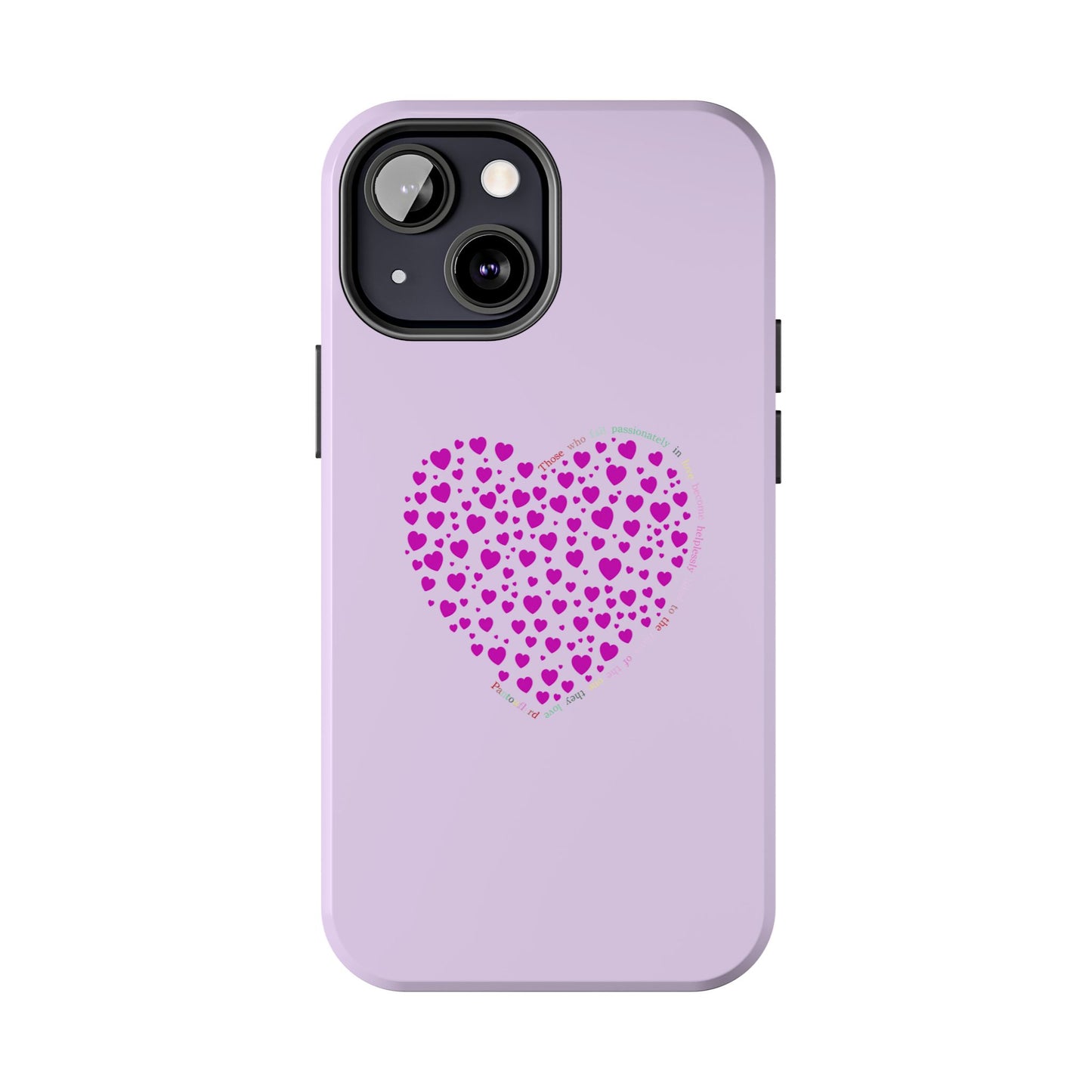 Pink Heart Design Tough iPhone Cases